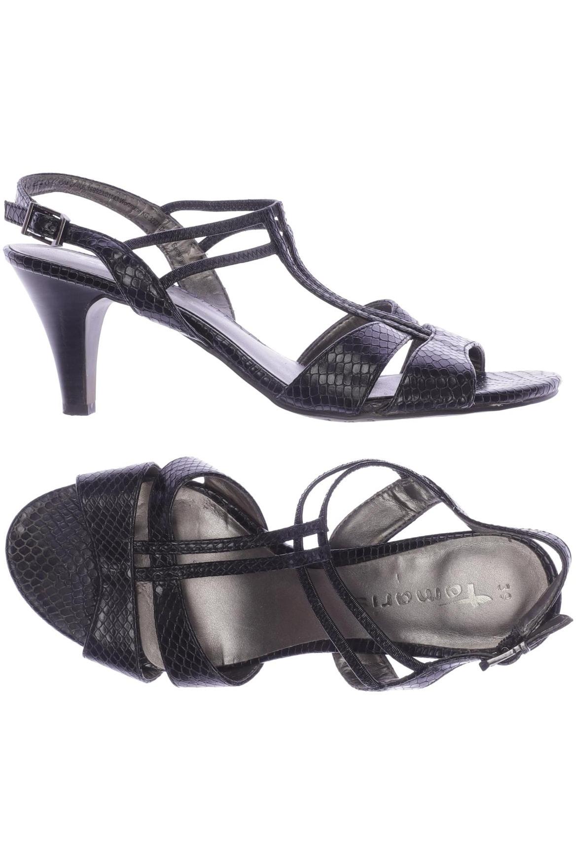 

Tamaris Damen Sandale, schwarz, Gr. 39