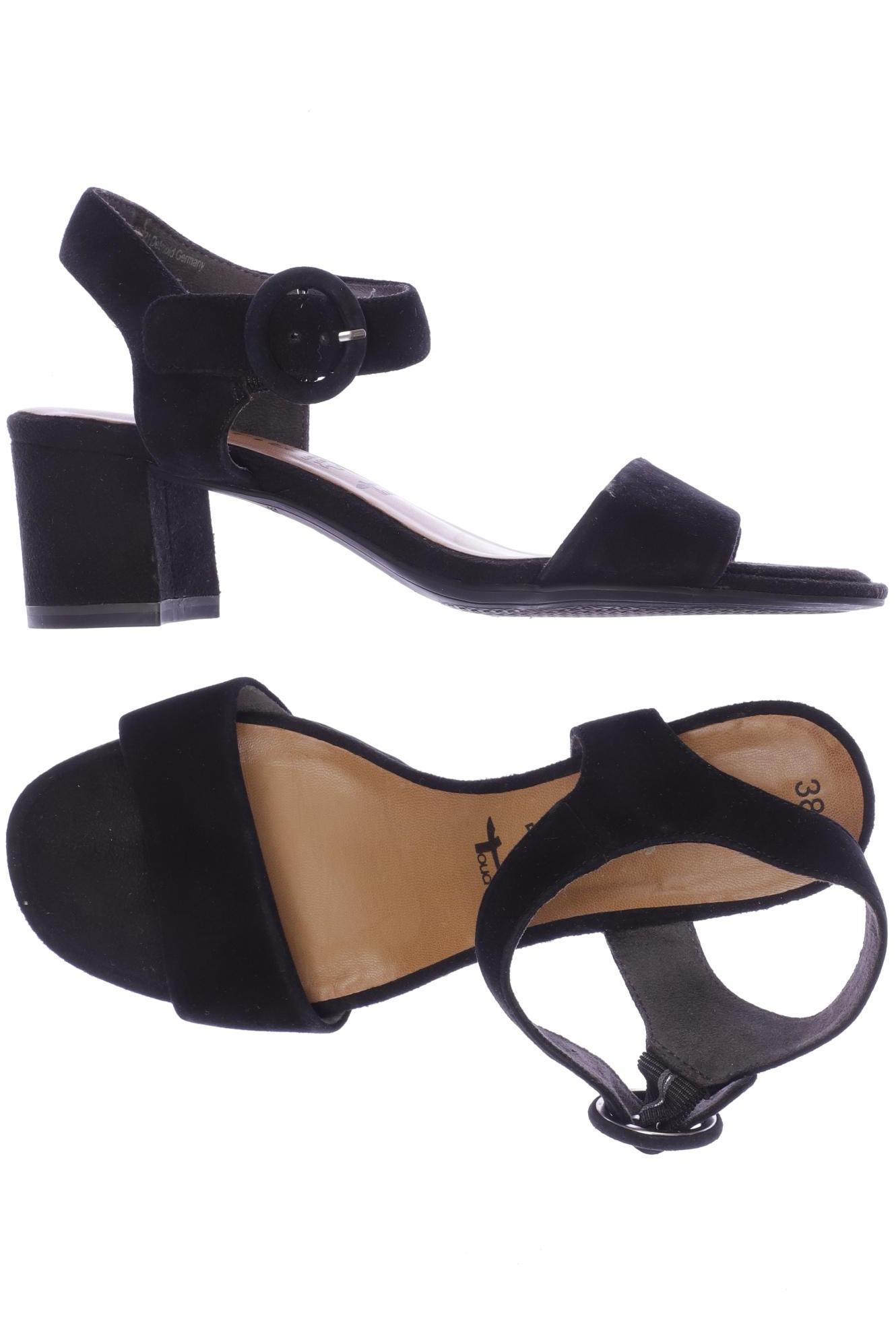 

Tamaris Damen Sandale, schwarz, Gr. 38