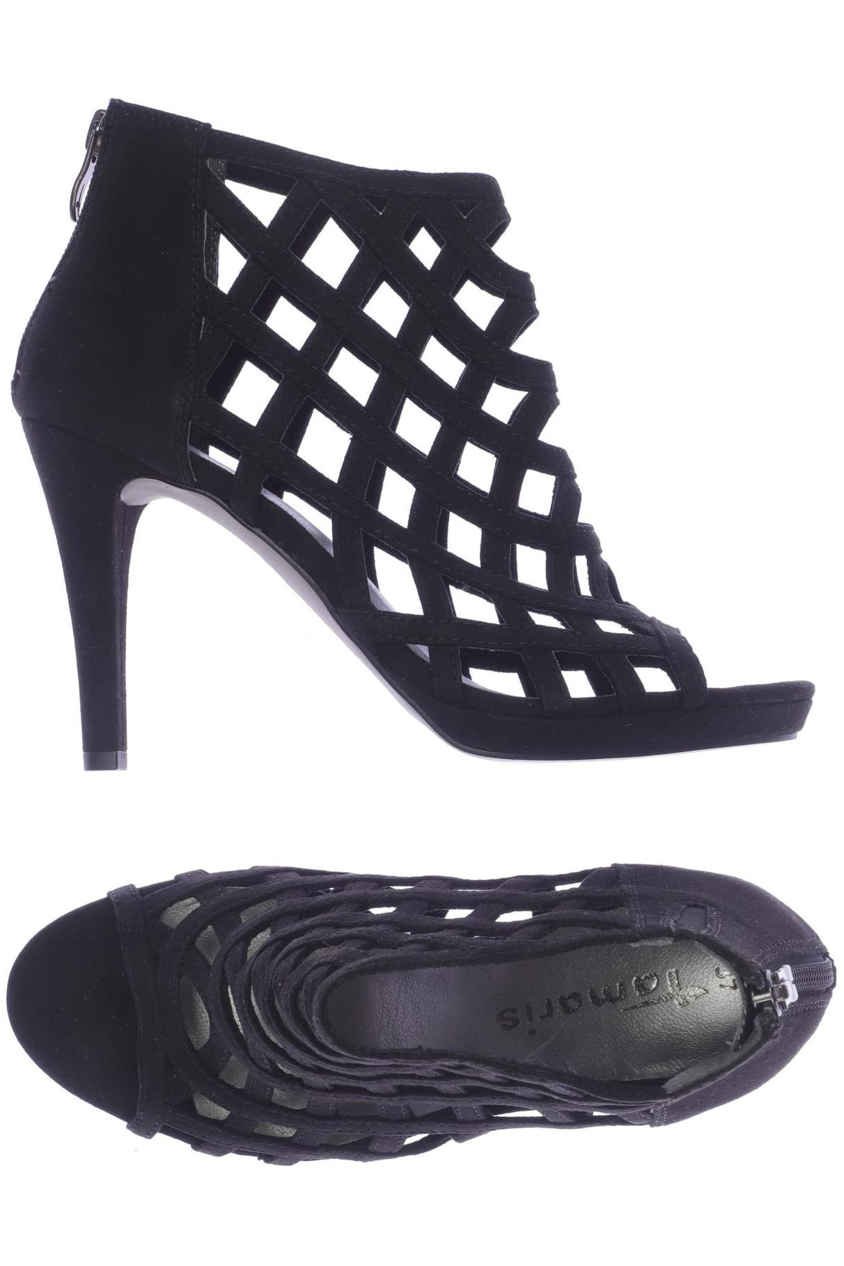 

Tamaris Damen Sandale, schwarz, Gr. 37