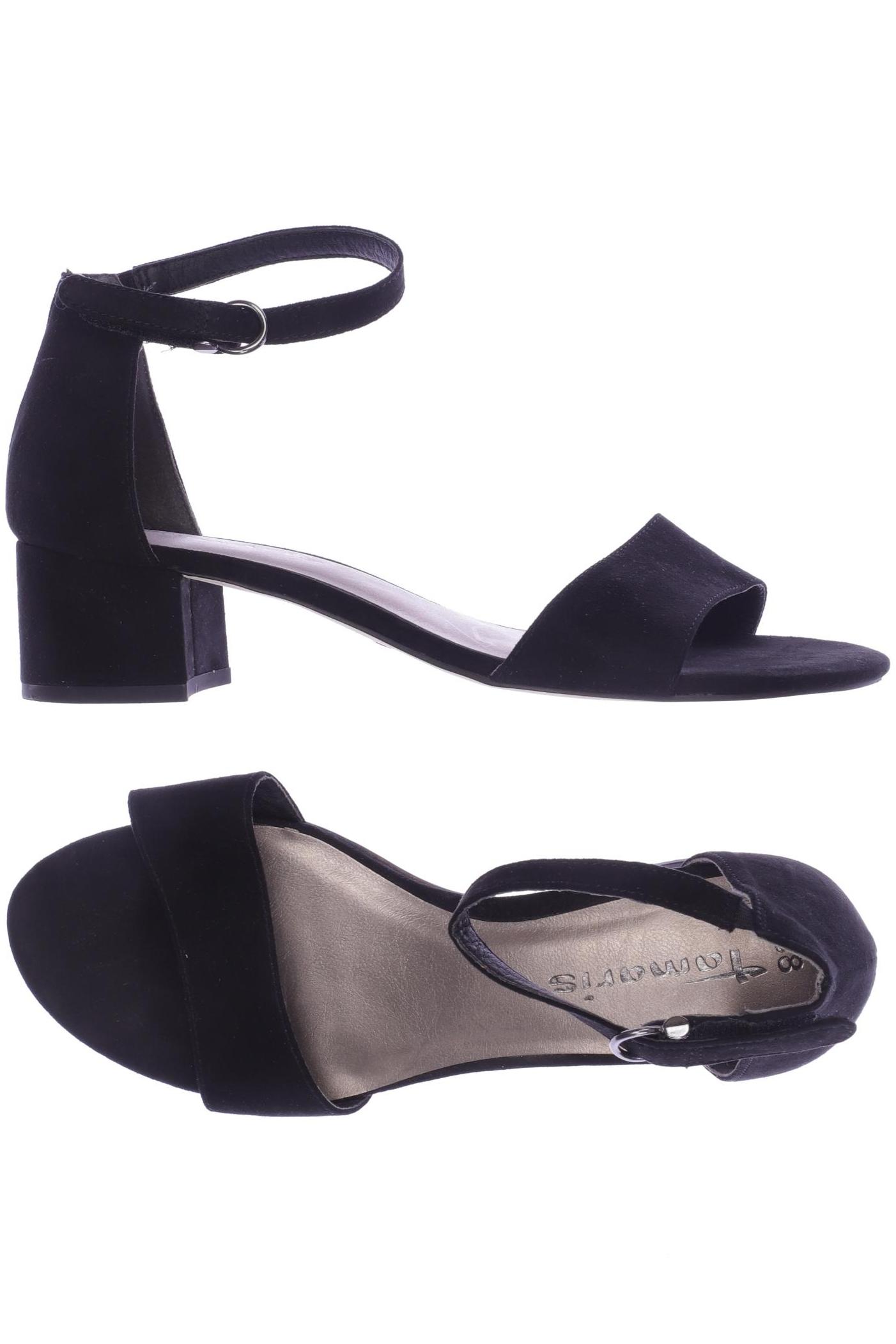 

Tamaris Damen Sandale, schwarz, Gr. 38