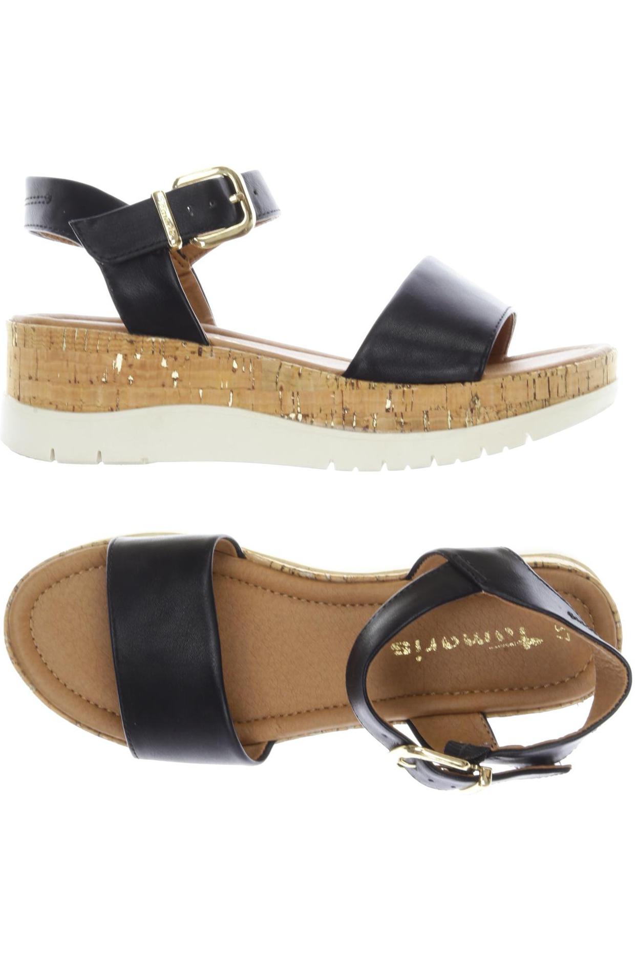 

Tamaris Damen Sandale, schwarz, Gr. 37