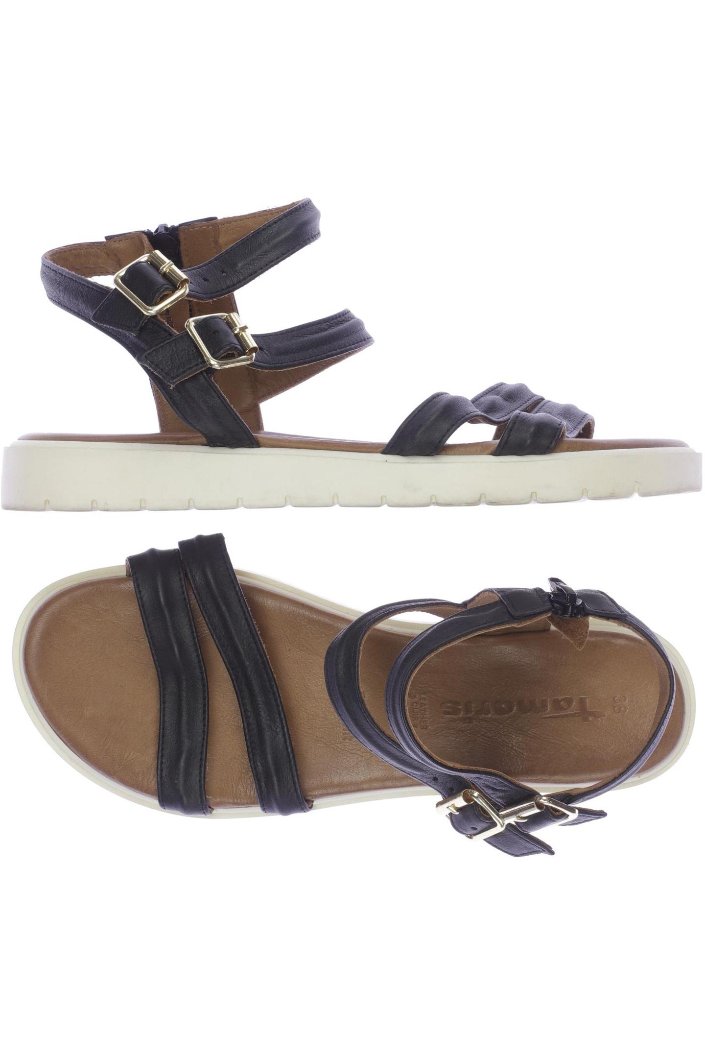 

Tamaris Damen Sandale, schwarz, Gr. 38