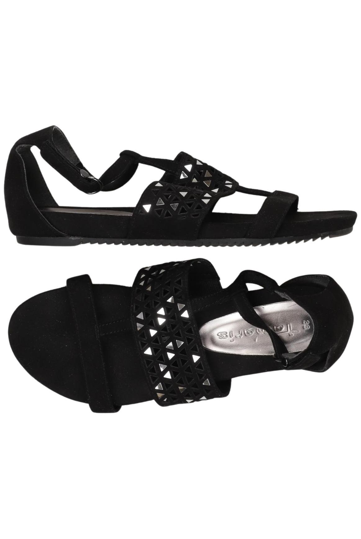 

Tamaris Damen Sandale, schwarz, Gr. 38