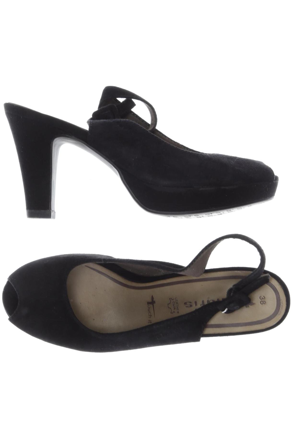 

Tamaris Damen Sandale, schwarz, Gr. 38