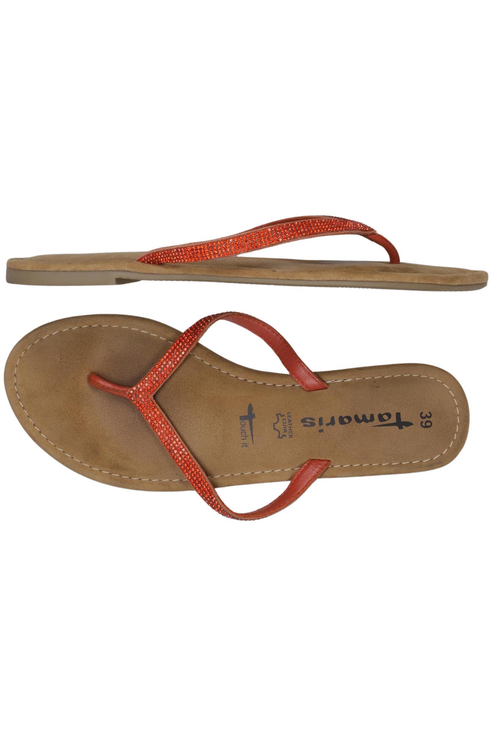 

Tamaris Damen Sandale, orange, Gr. 39