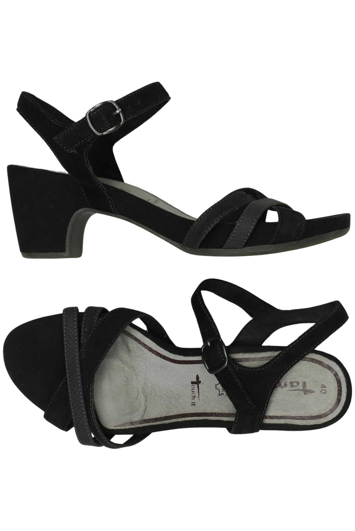 

Tamaris Damen Sandale, schwarz, Gr. 40