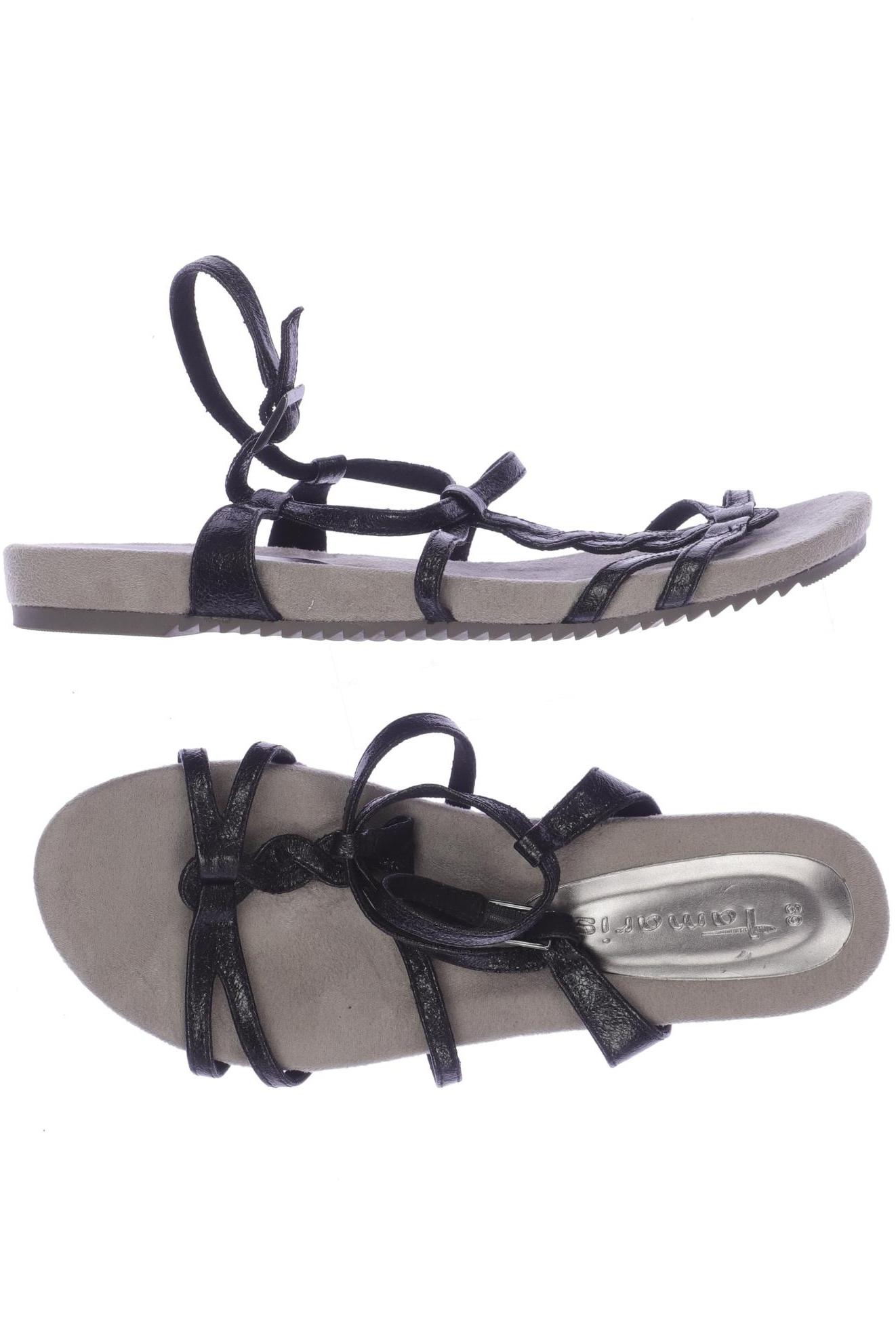 

Tamaris Damen Sandale, schwarz, Gr. 39