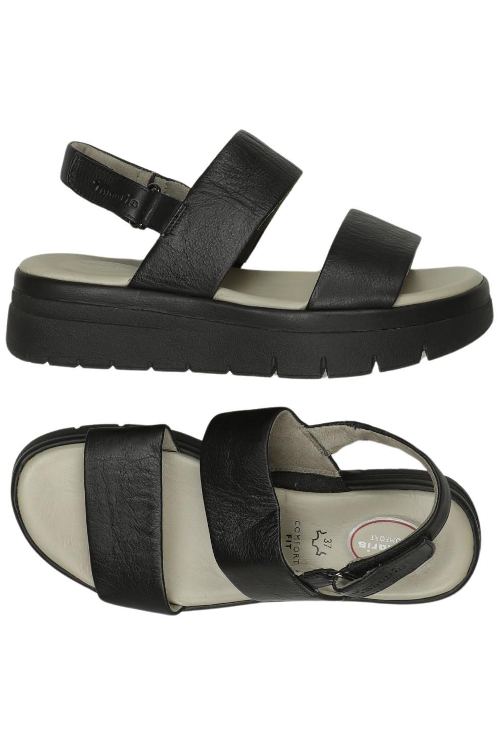 

Tamaris Damen Sandale, schwarz, Gr. 37