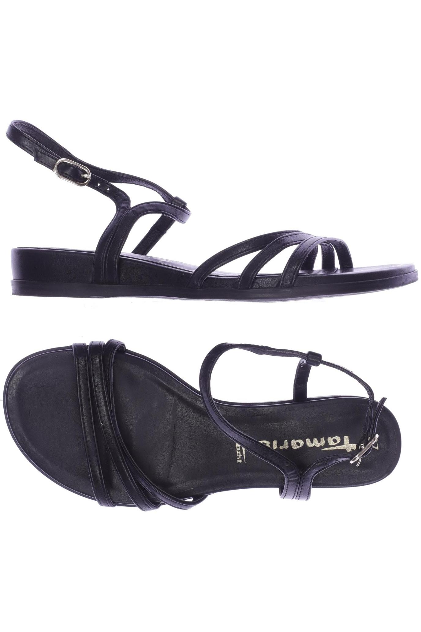 

Tamaris Damen Sandale, schwarz, Gr. 37