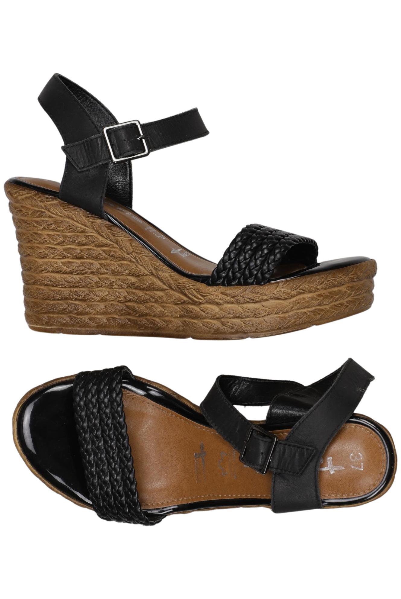 

Tamaris Damen Sandale, schwarz, Gr. 37