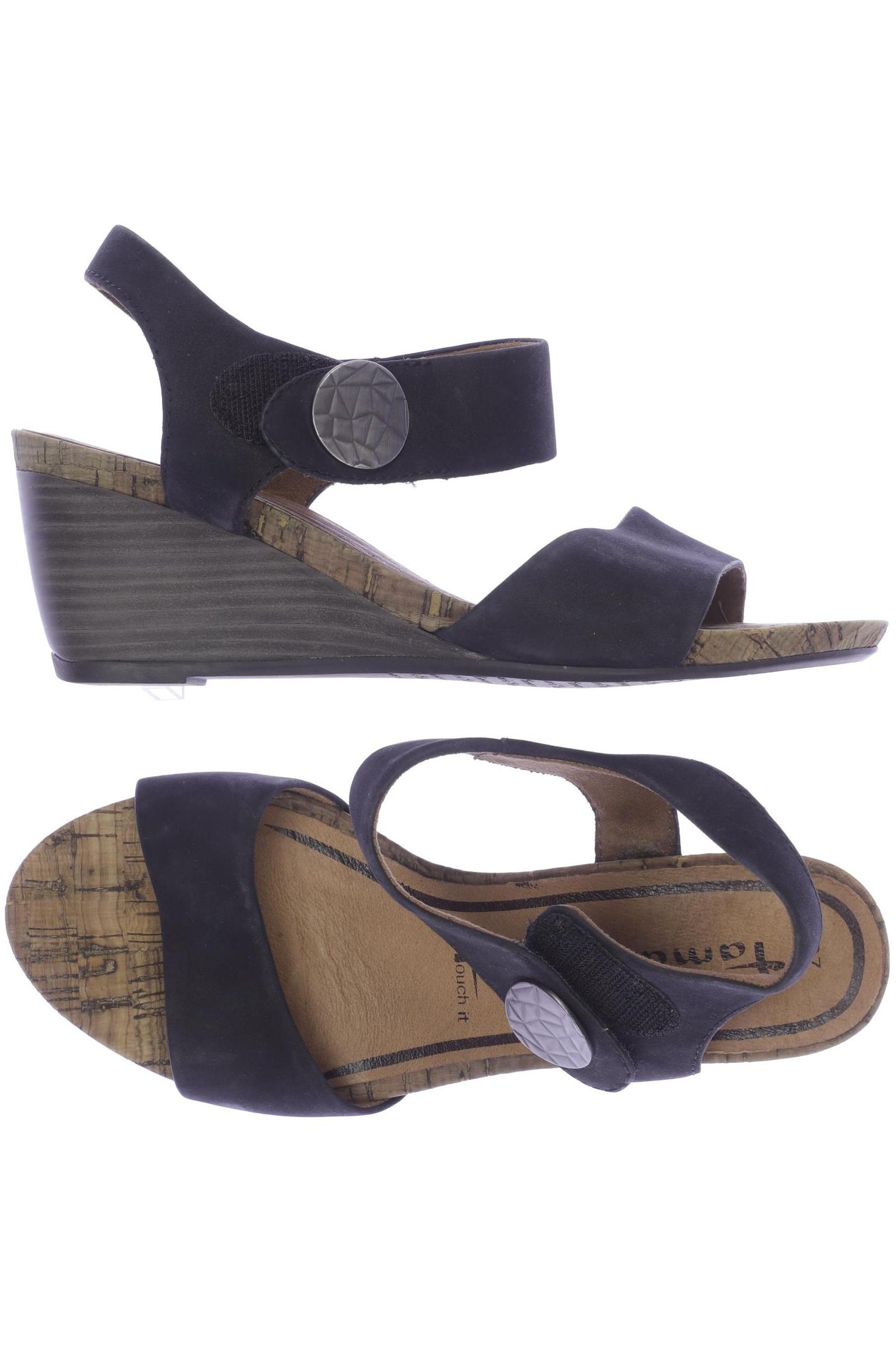 

Tamaris Damen Sandale, schwarz, Gr. 37