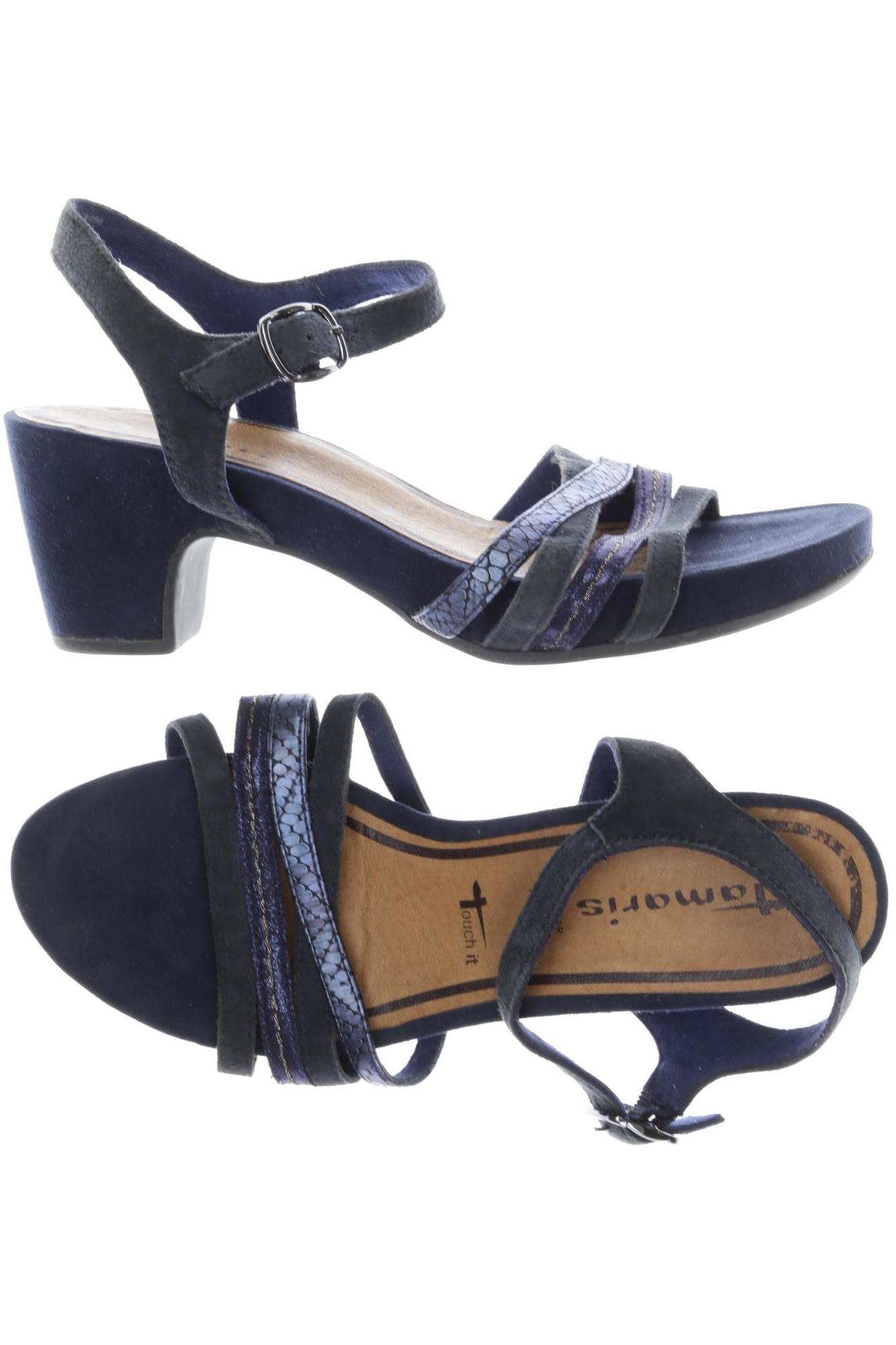 

Tamaris Damen Sandale, marineblau, Gr. 38