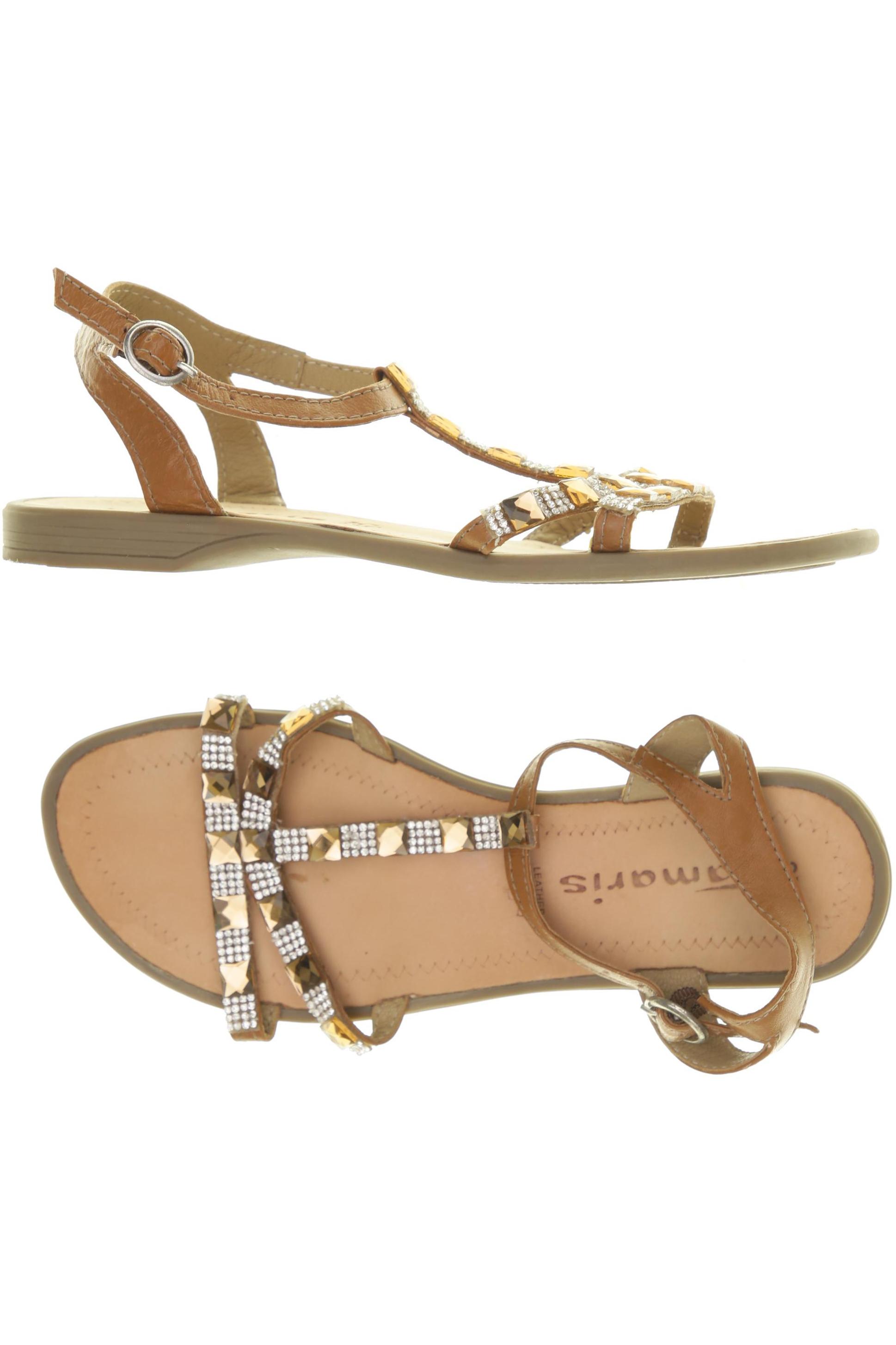 

Tamaris Damen Sandale, braun, Gr. 37