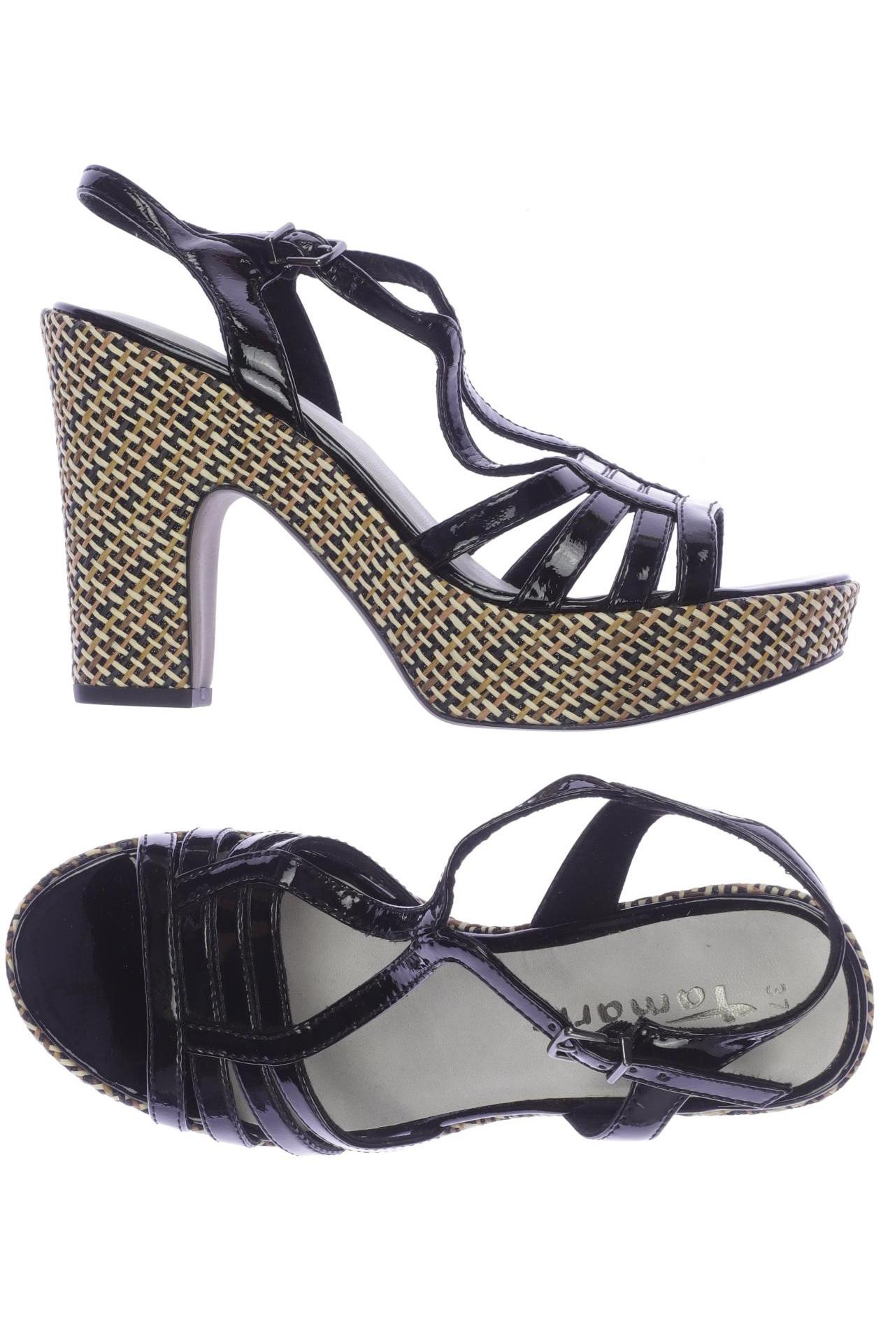 

Tamaris Damen Sandale, schwarz, Gr. 37