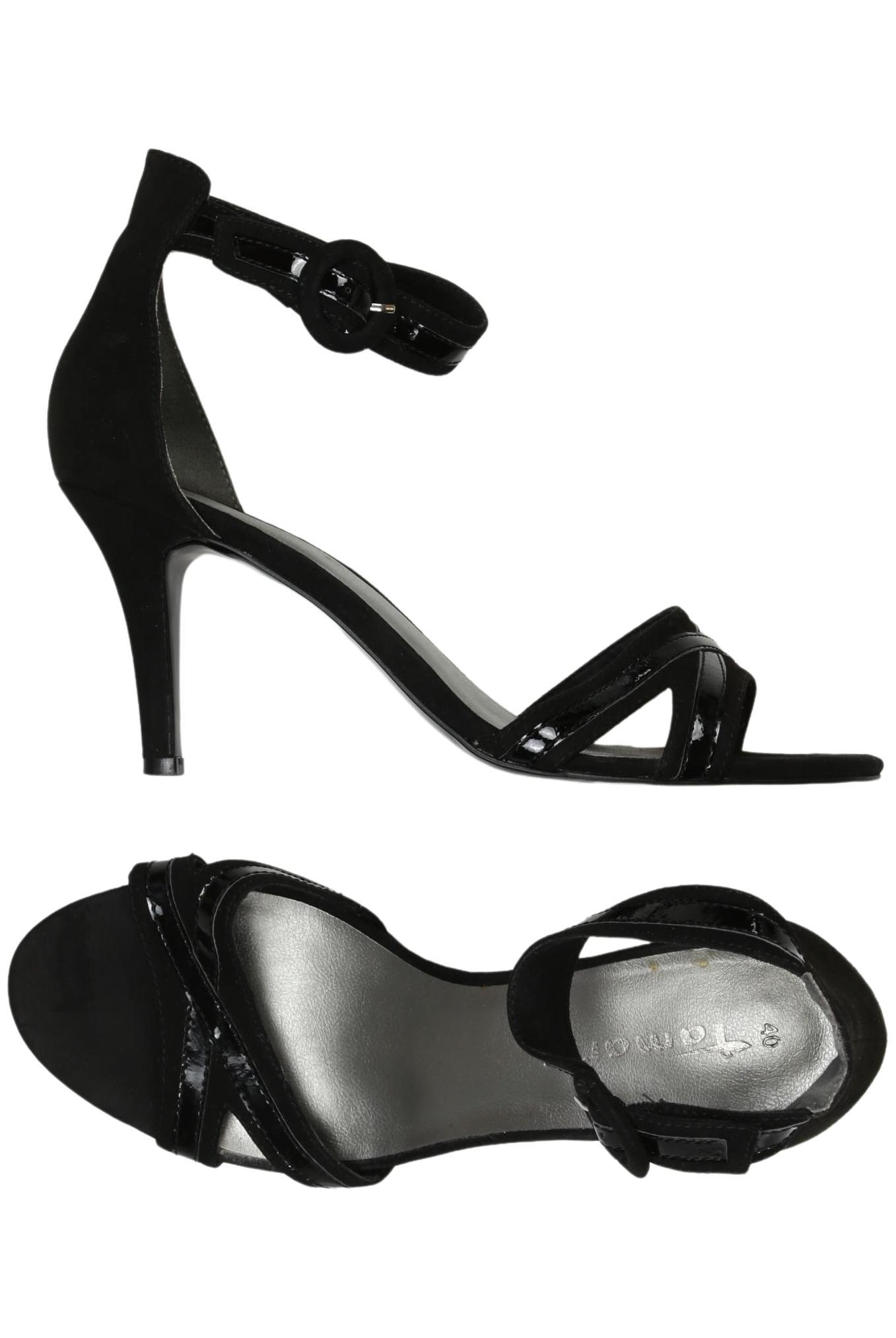 

Tamaris Damen Sandale, schwarz, Gr. 40