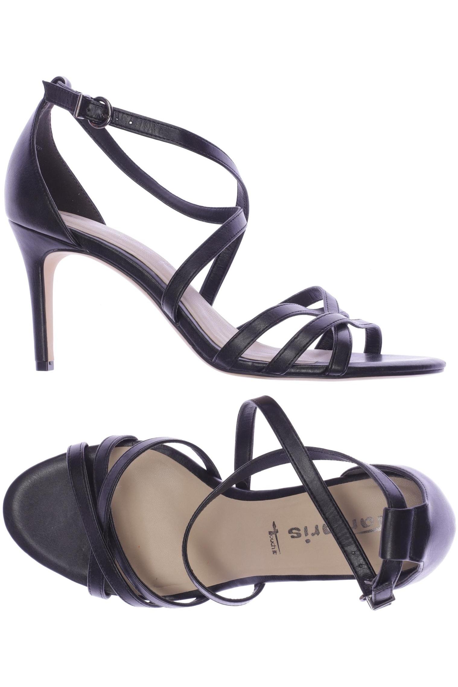 

Tamaris Damen Sandale, schwarz, Gr. 41