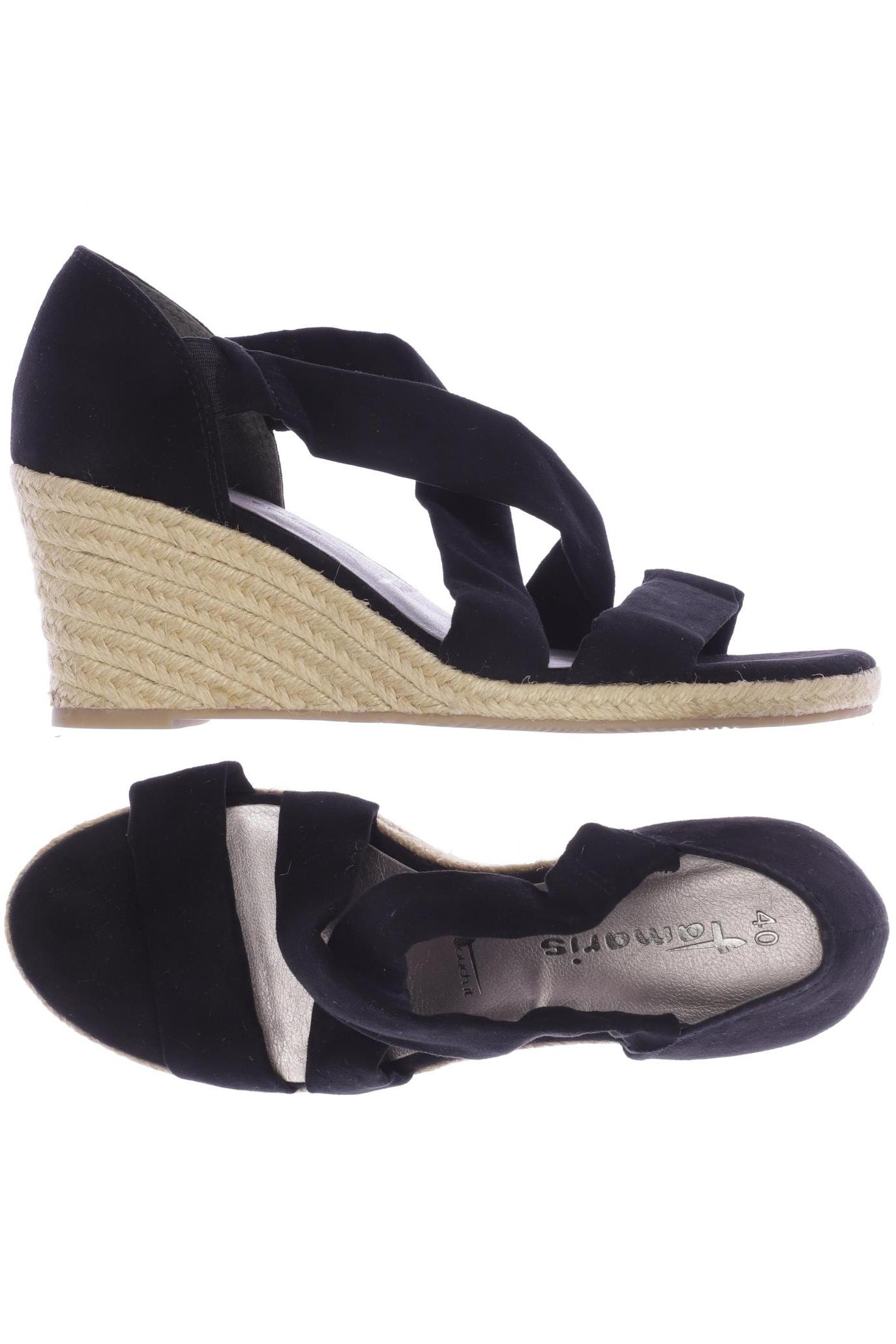 

Tamaris Damen Sandale, schwarz, Gr. 40