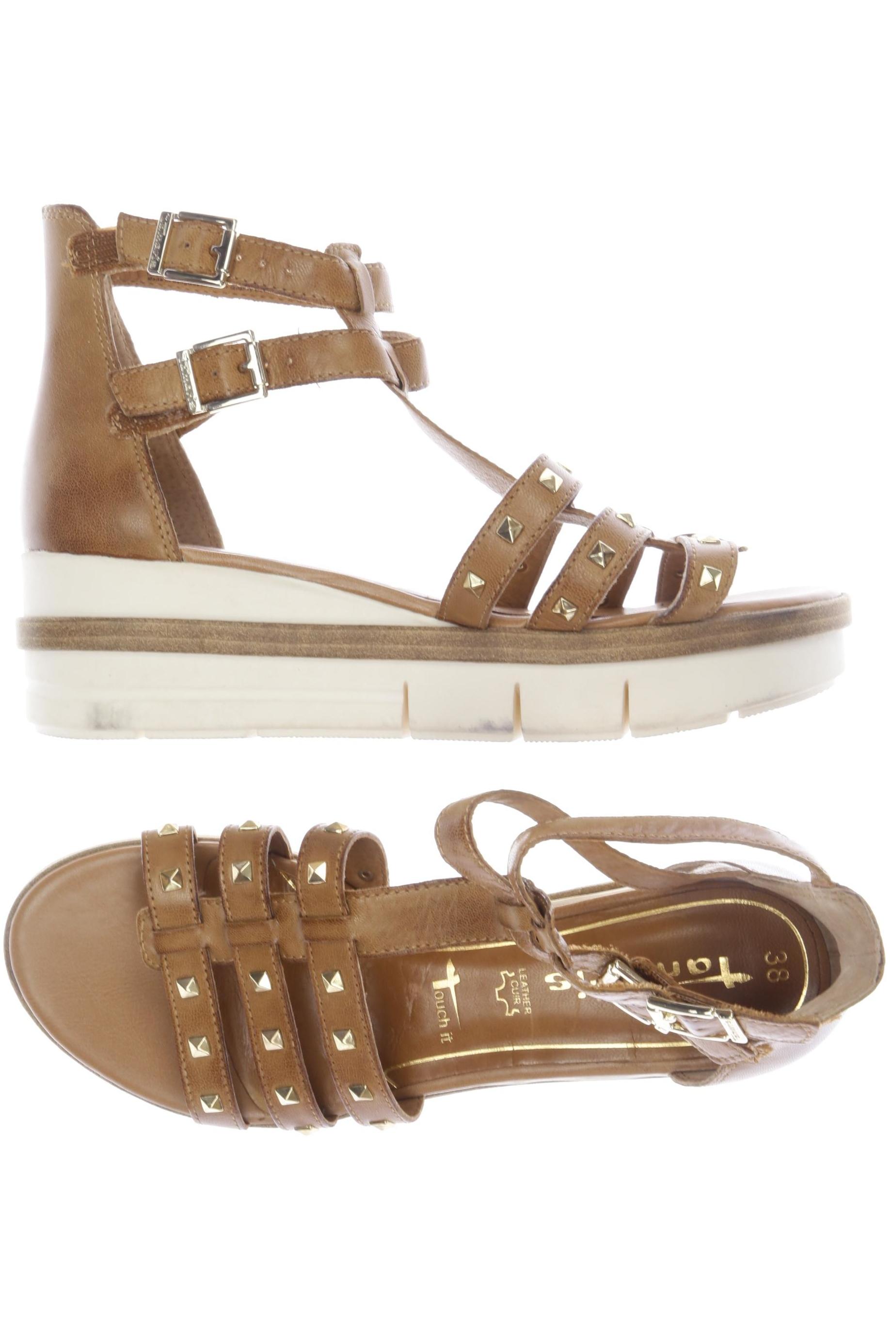 

Tamaris Damen Sandale, braun, Gr. 38