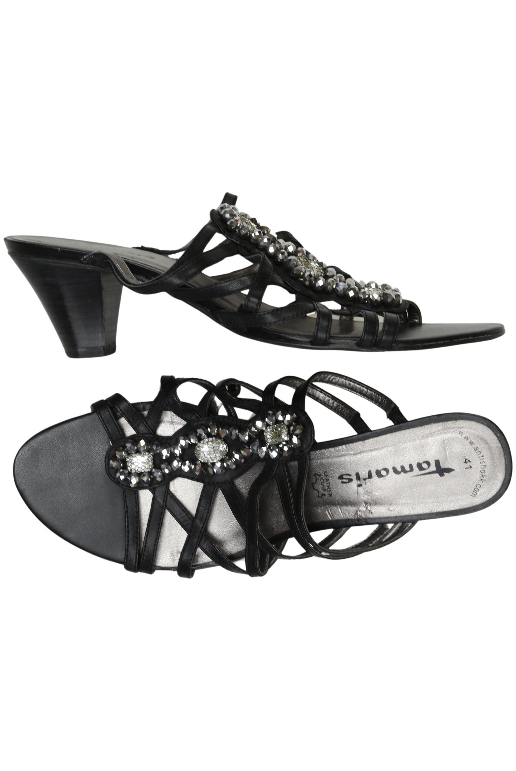 

Tamaris Damen Sandale, schwarz, Gr. 41