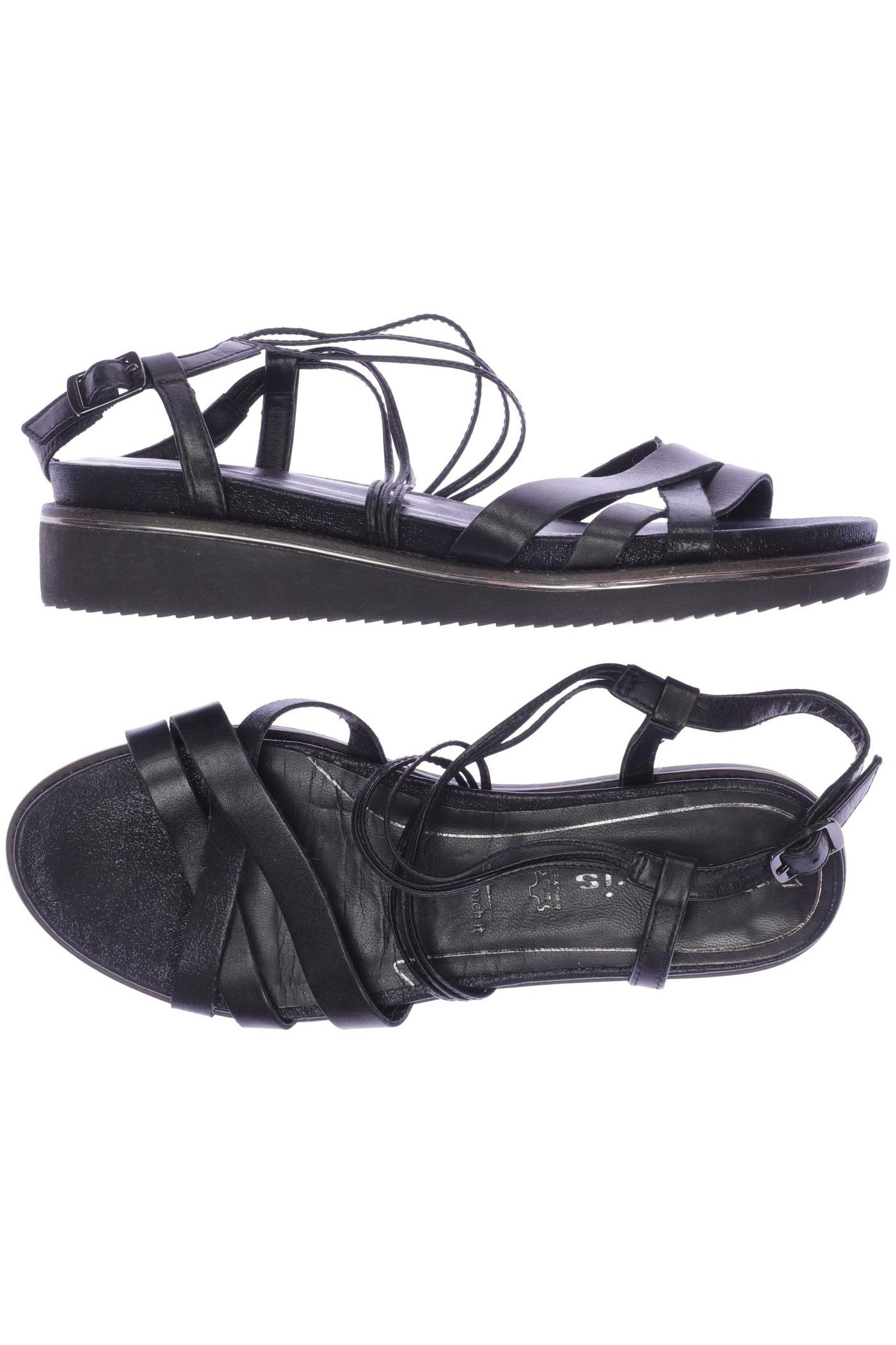

Tamaris Damen Sandale, schwarz, Gr. 41