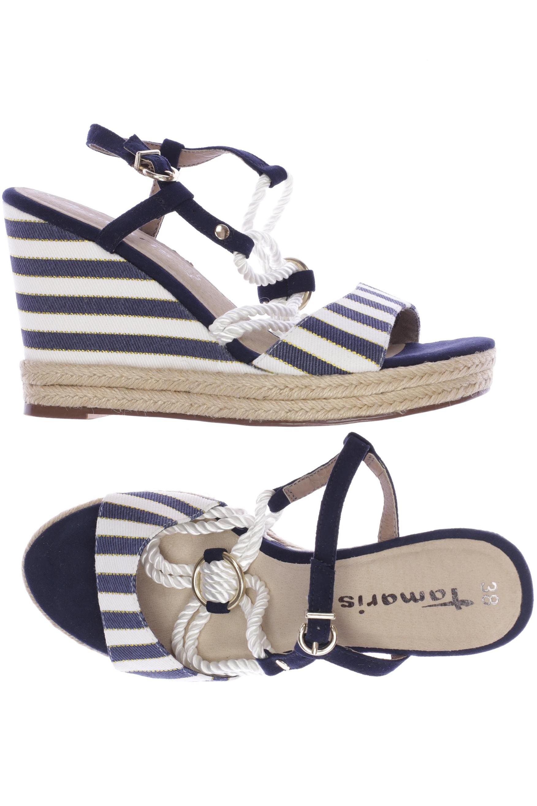 

Tamaris Damen Sandale, marineblau, Gr. 38