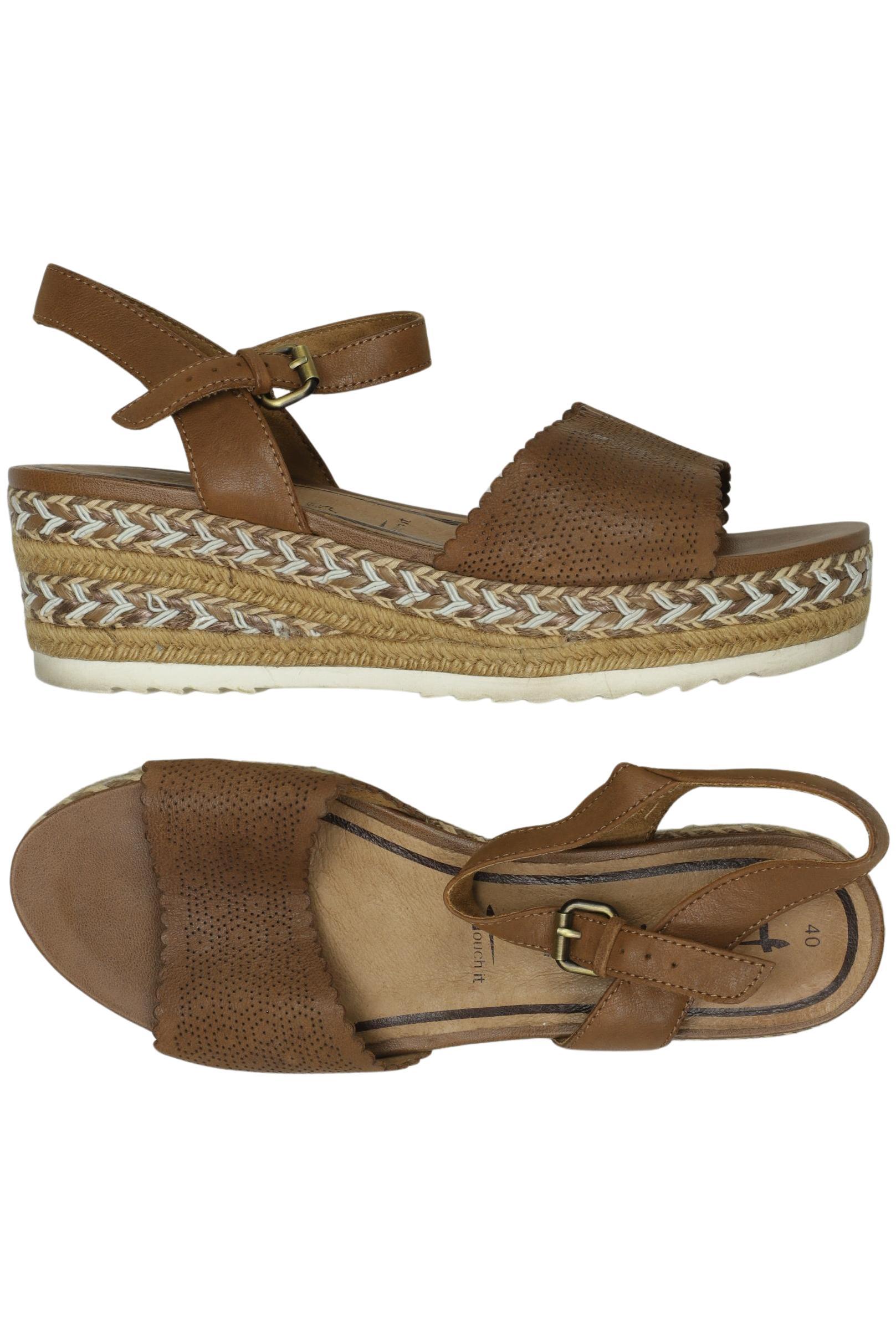 

Tamaris Damen Sandale, braun, Gr. 40