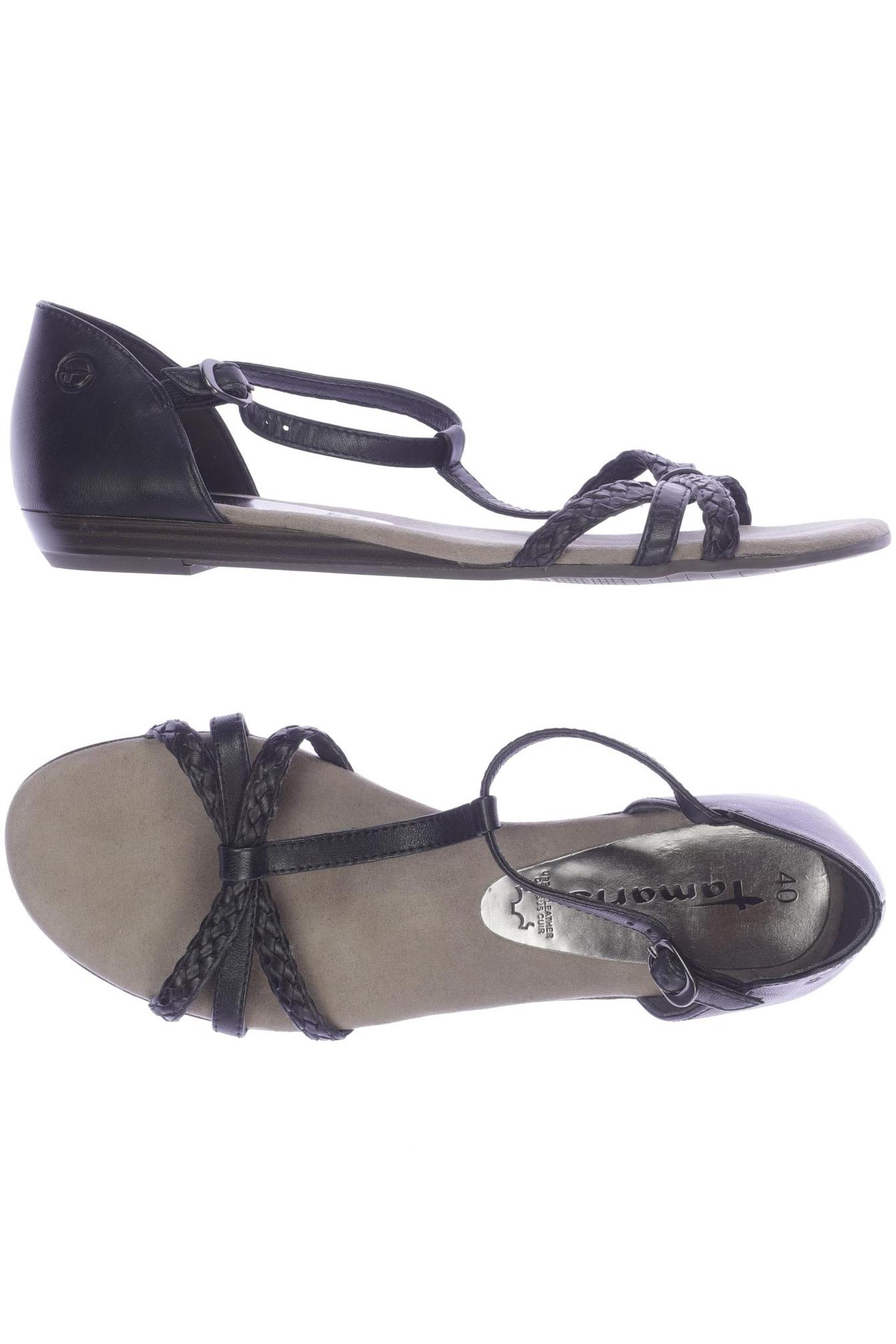 

Tamaris Damen Sandale, schwarz, Gr. 40