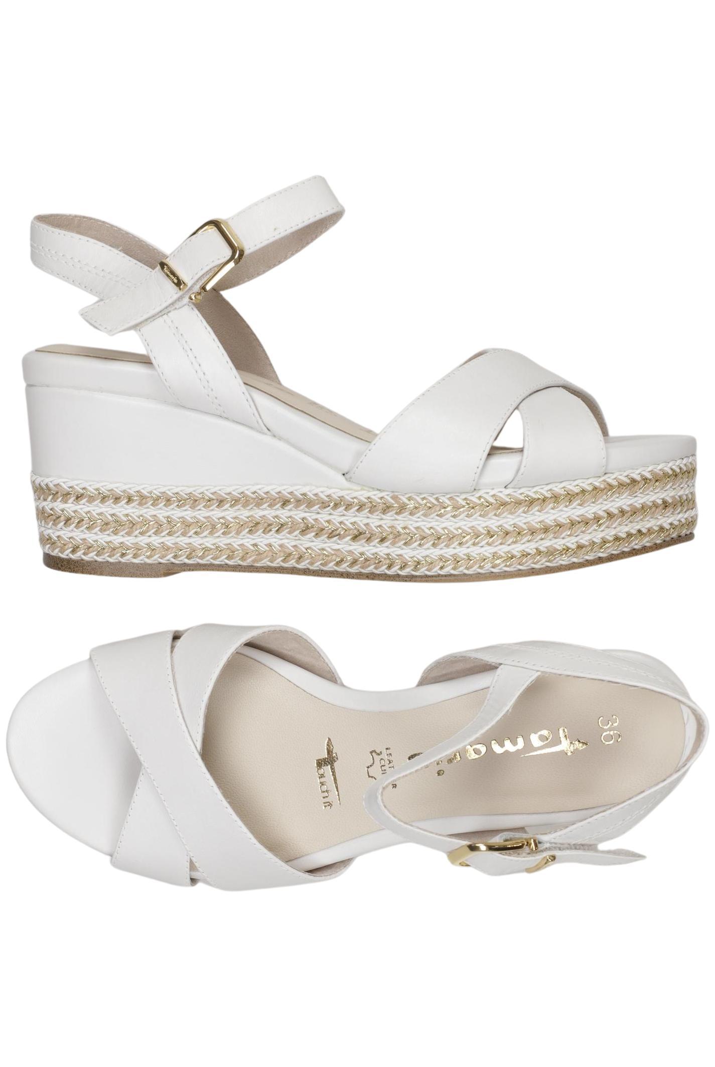 

Tamaris Damen Sandale, weiß, Gr. 36