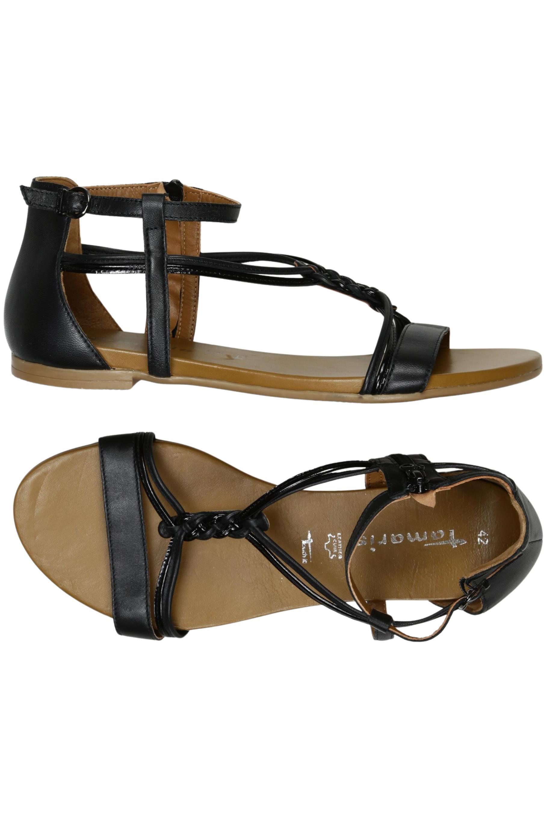 

Tamaris Damen Sandale, schwarz, Gr. 42
