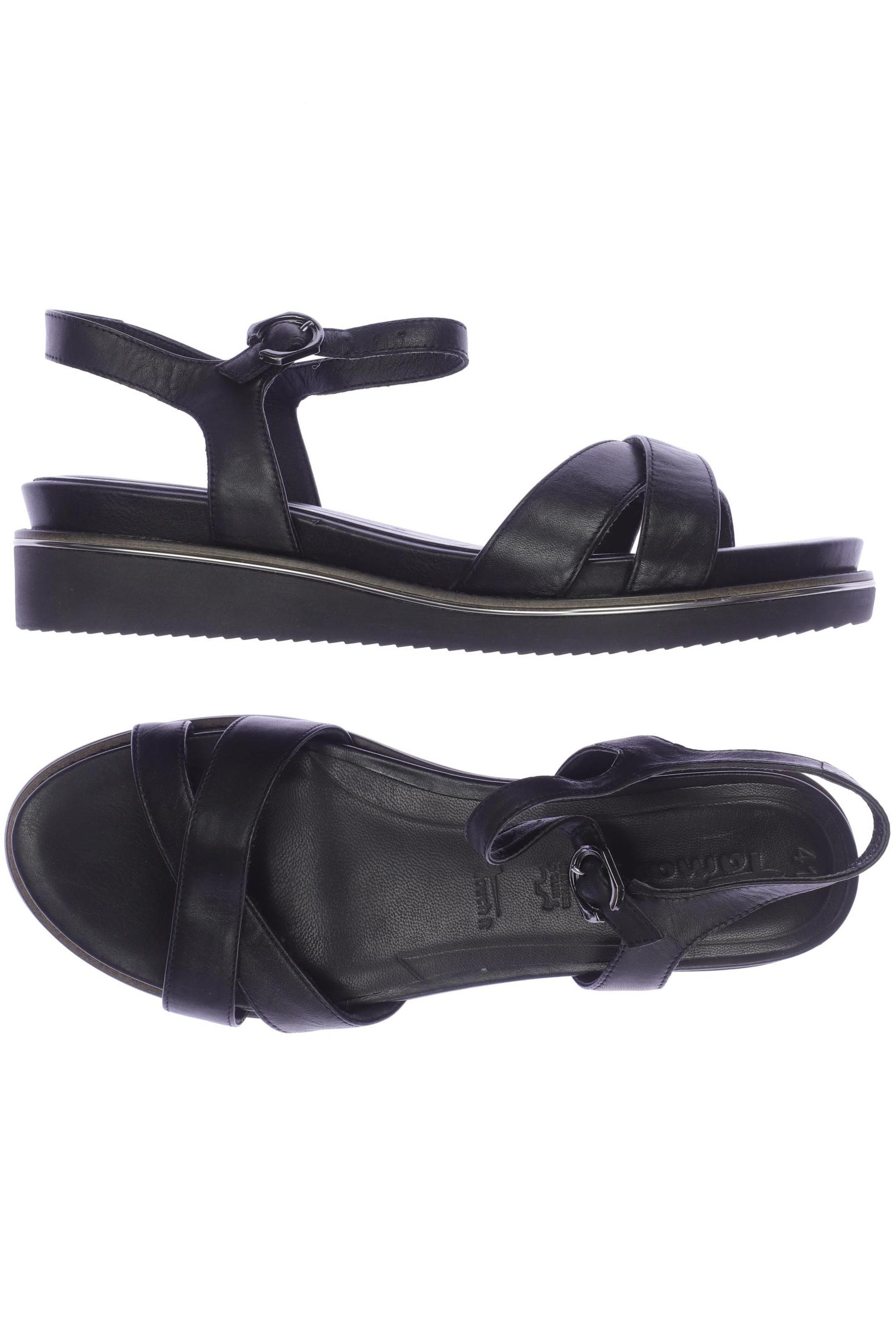 

Tamaris Damen Sandale, schwarz, Gr. 41