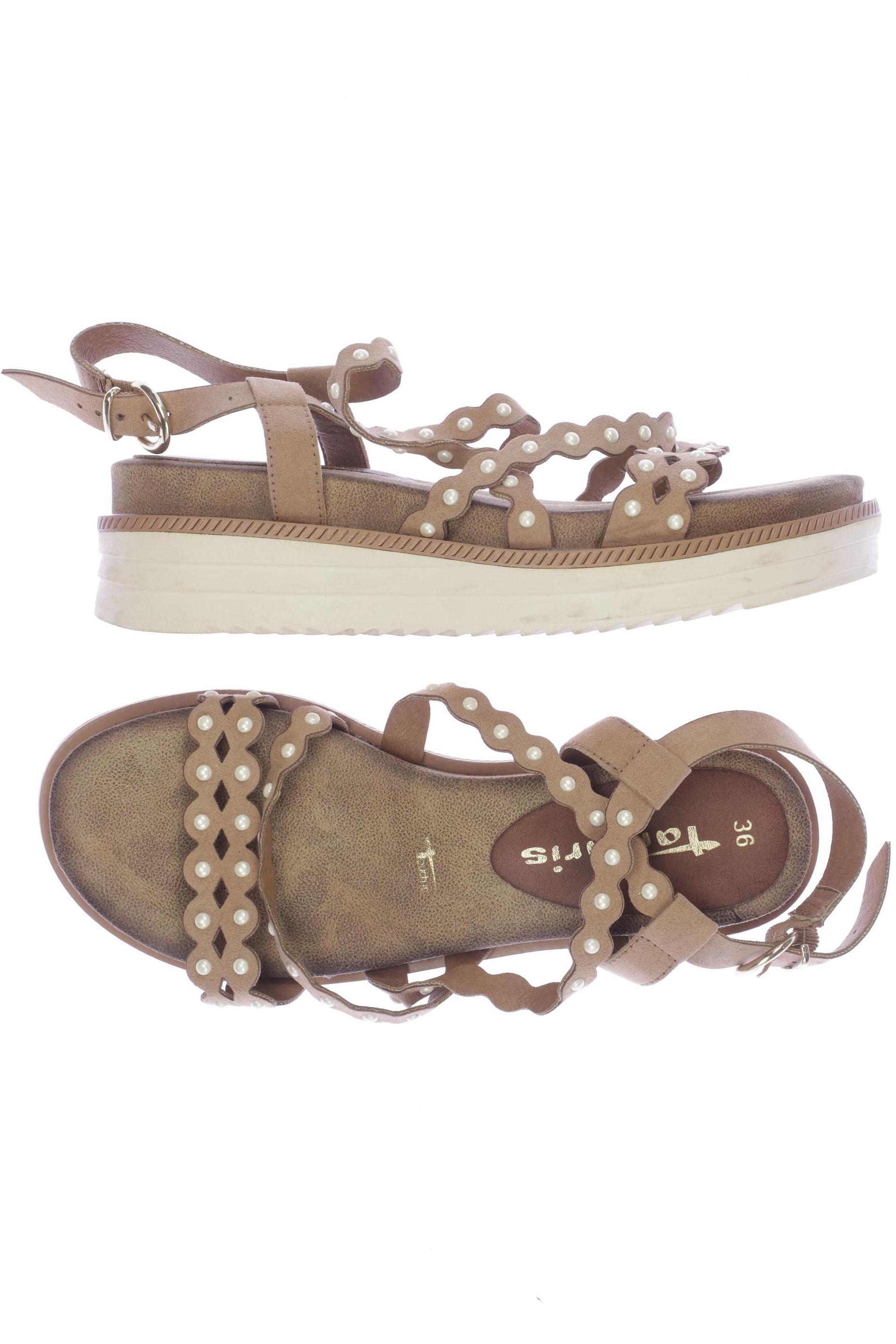 

Tamaris Damen Sandale, beige, Gr. 36