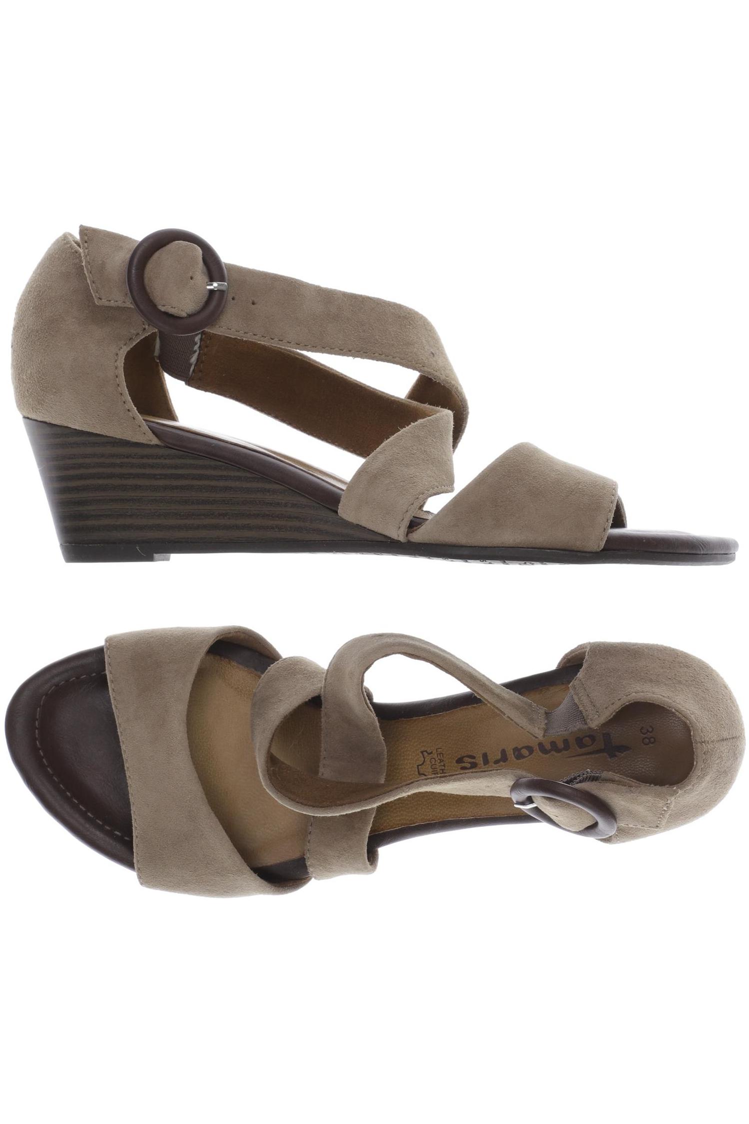 

Tamaris Damen Sandale, beige, Gr. 38