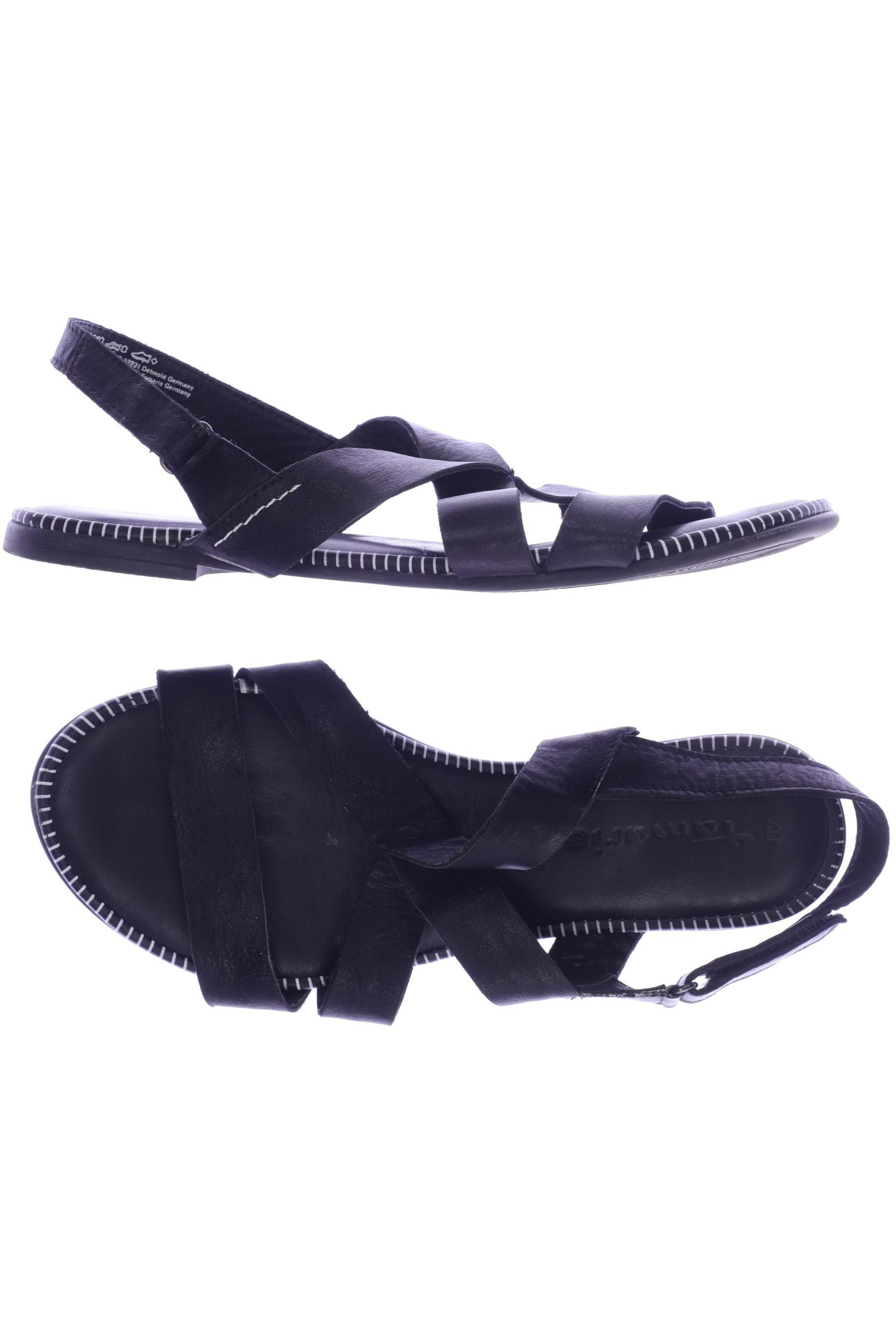 

Tamaris Damen Sandale, schwarz, Gr. 40