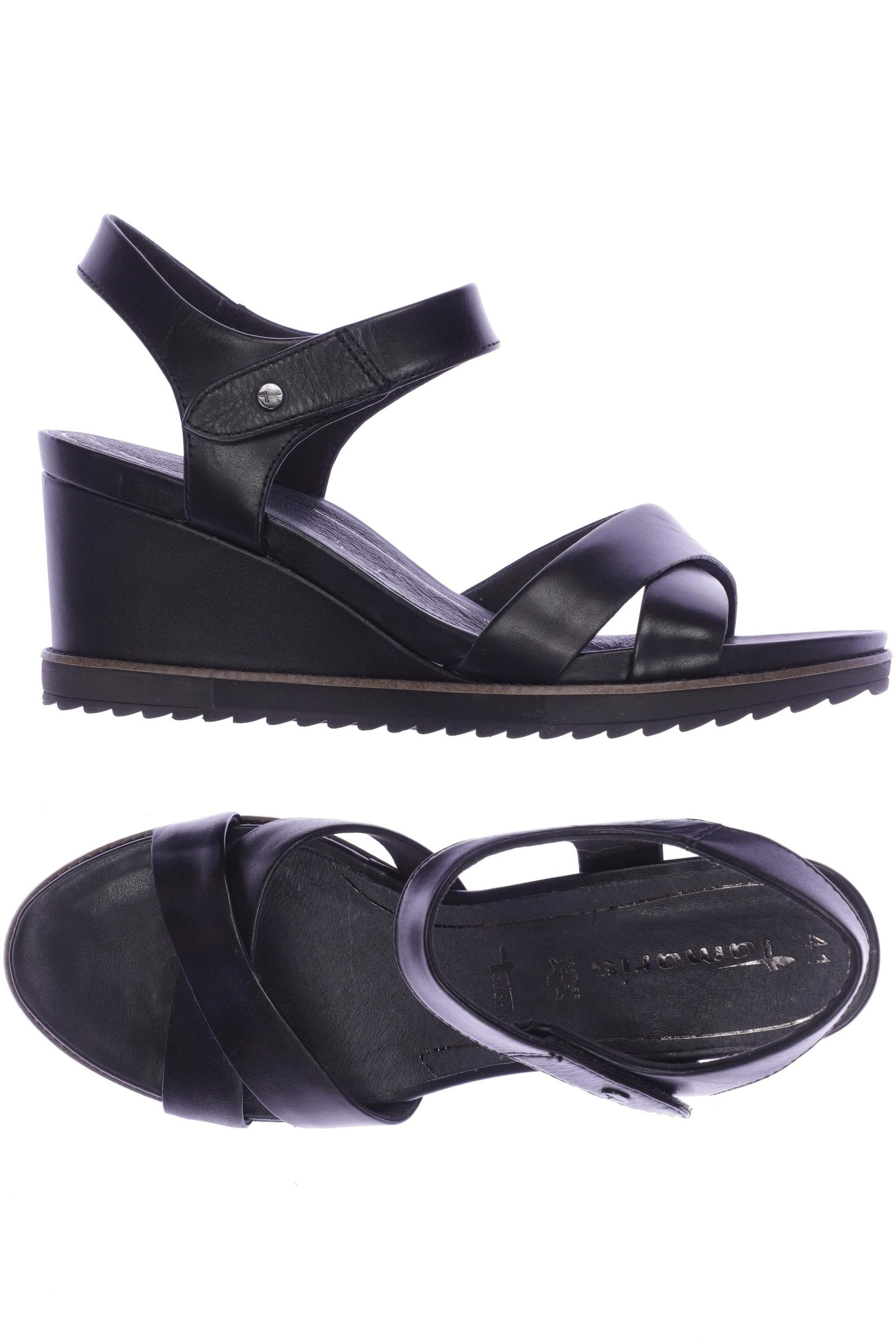 

Tamaris Damen Sandale, schwarz, Gr. 41