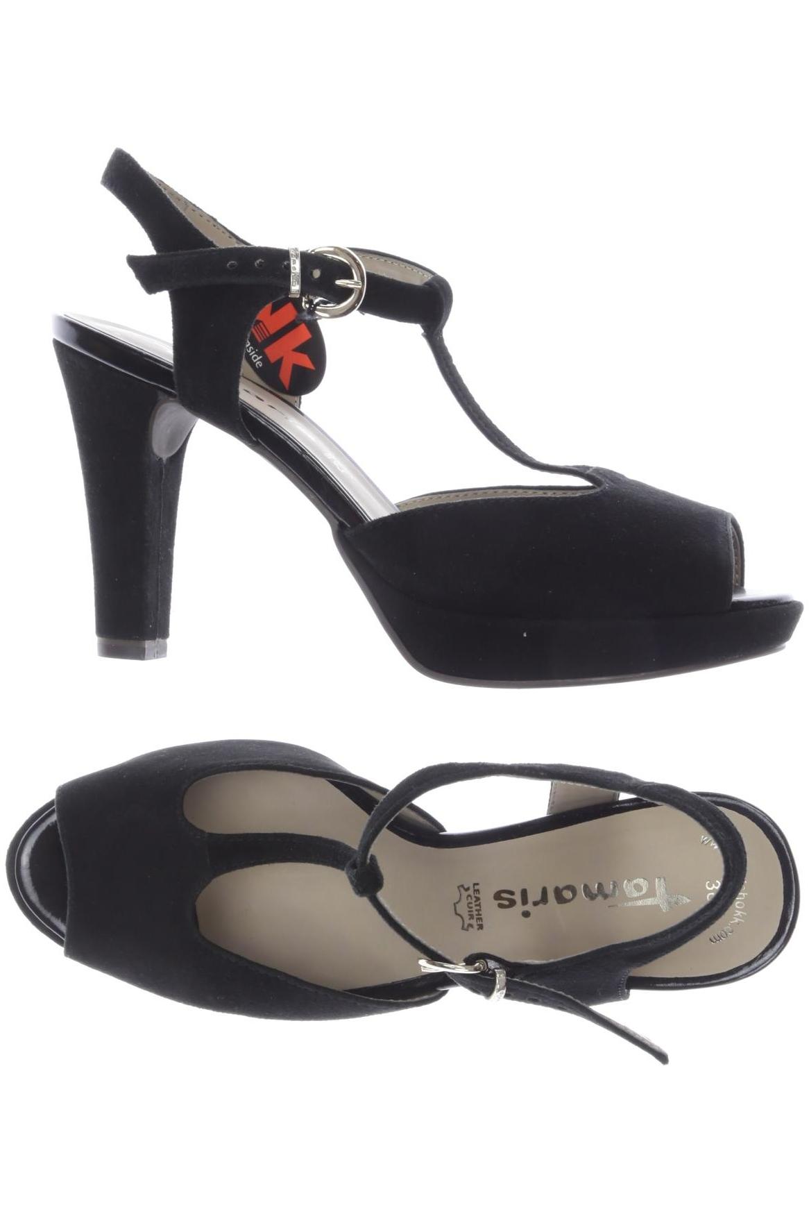 

Tamaris Damen Sandale, schwarz, Gr. 38