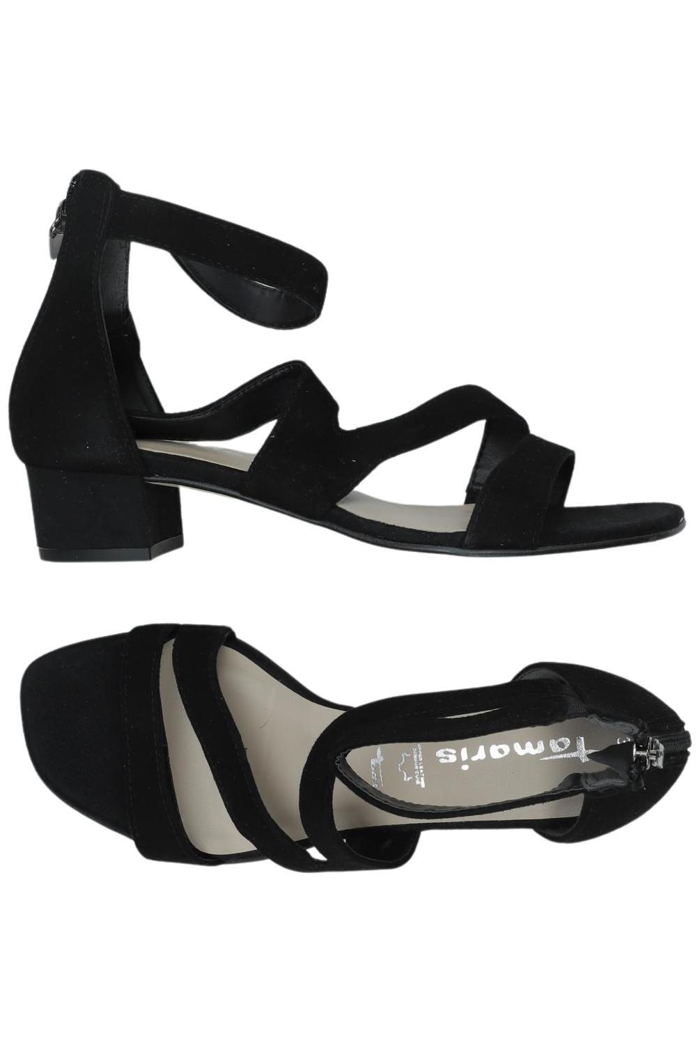 

Tamaris Damen Sandale, schwarz, Gr. 38