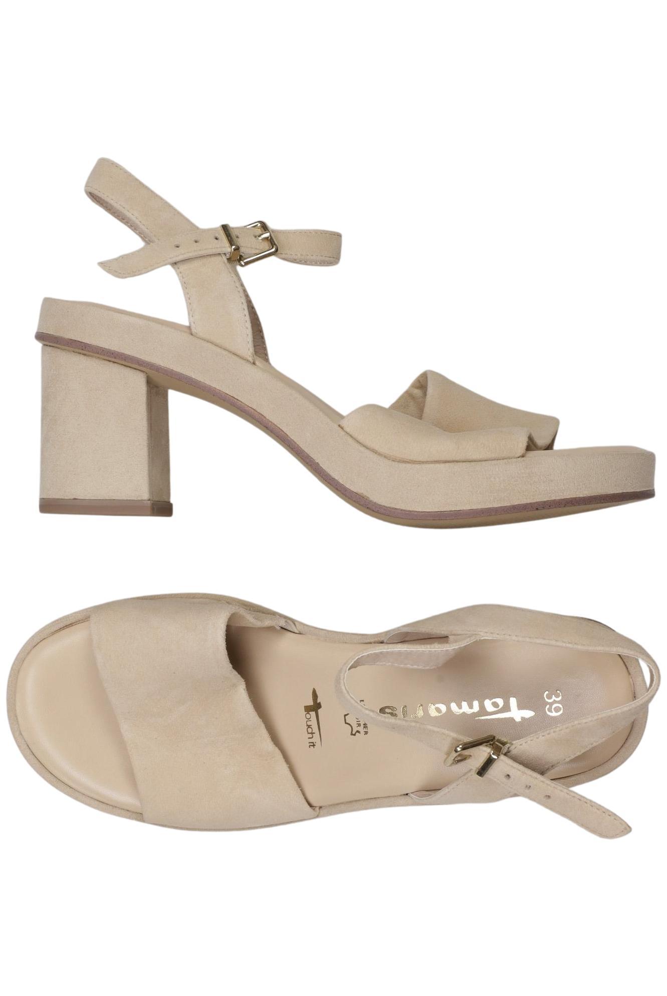 

Tamaris Damen Sandale, beige, Gr. 39