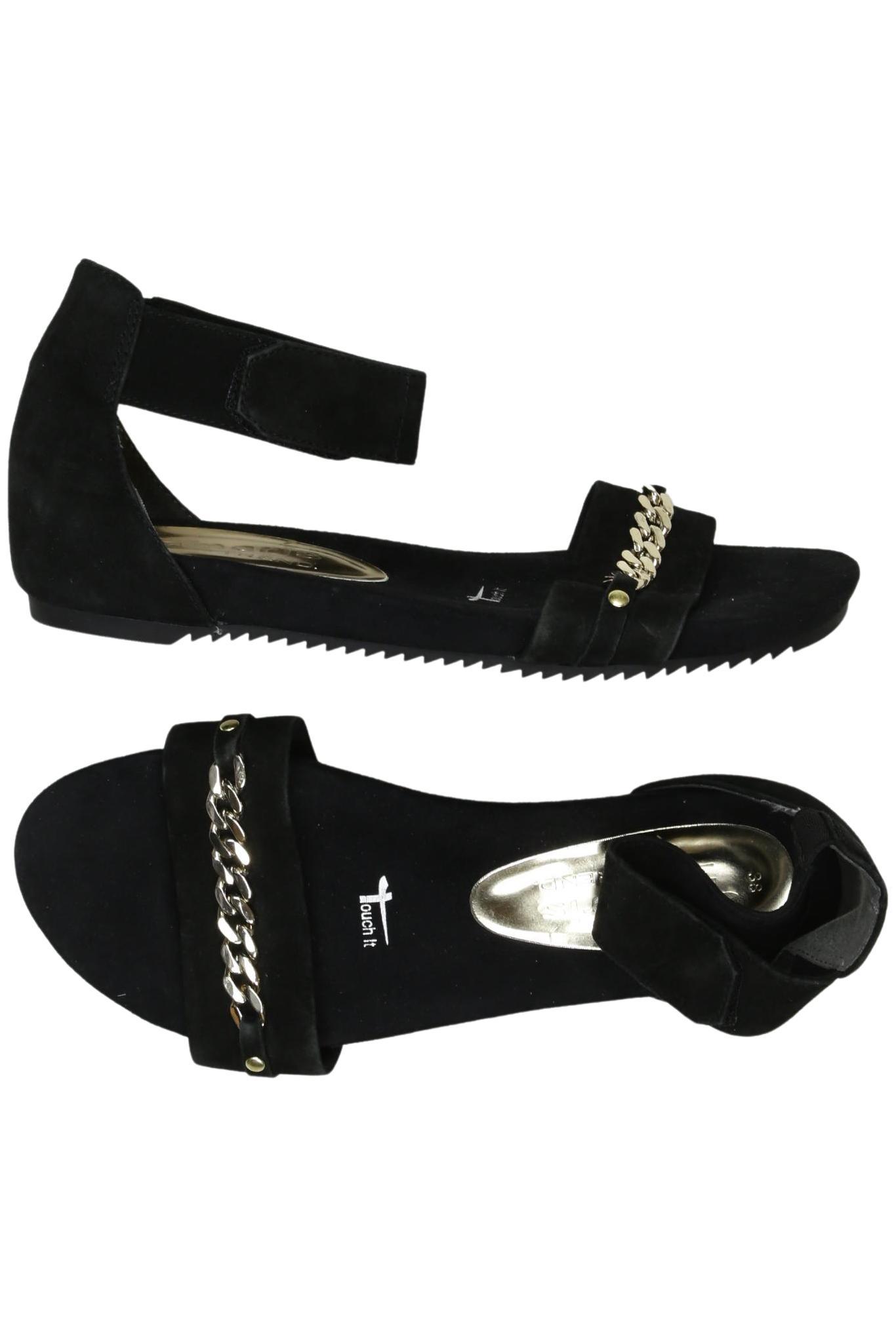 

Tamaris Damen Sandale, schwarz, Gr. 38