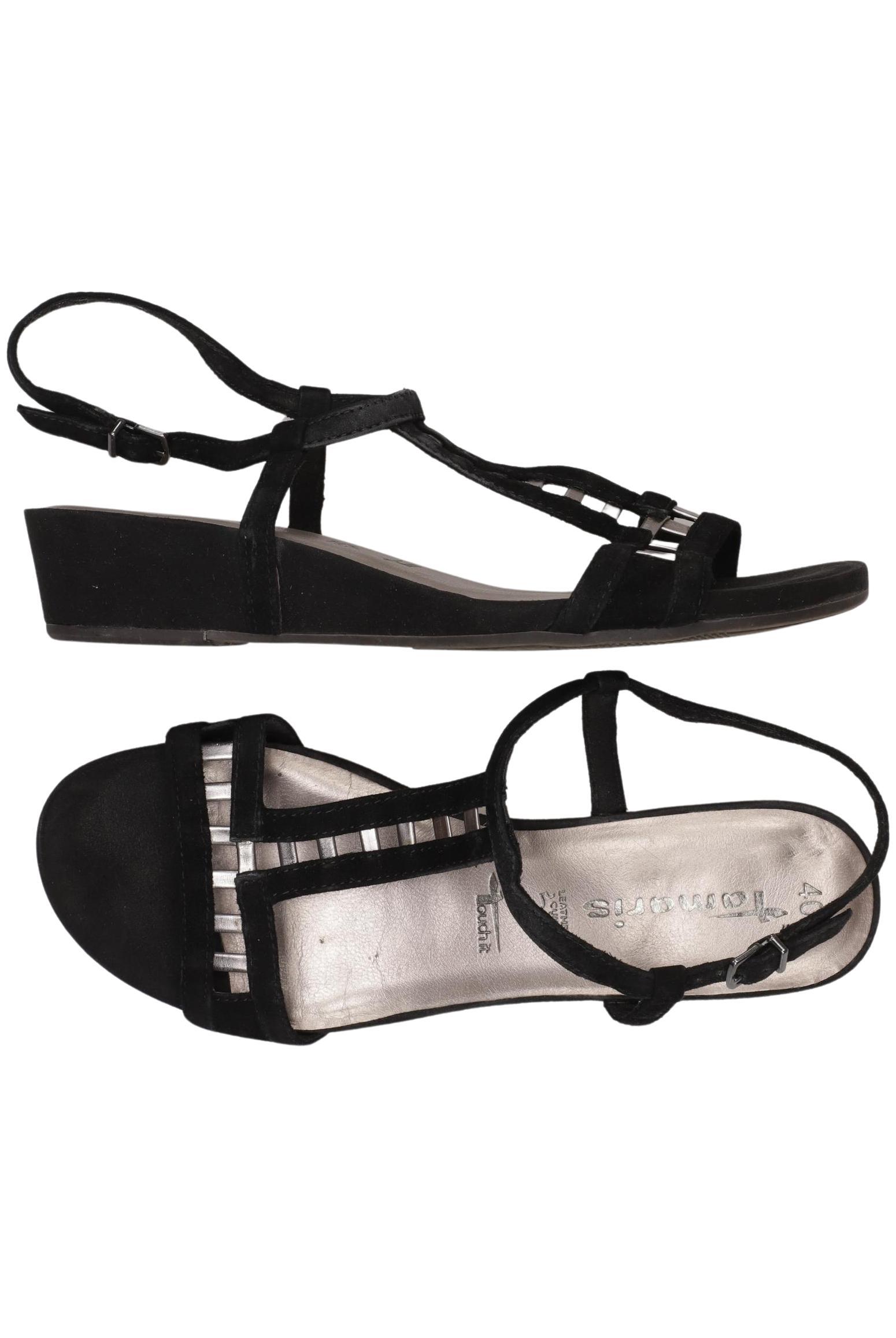

Tamaris Damen Sandale, schwarz, Gr. 40