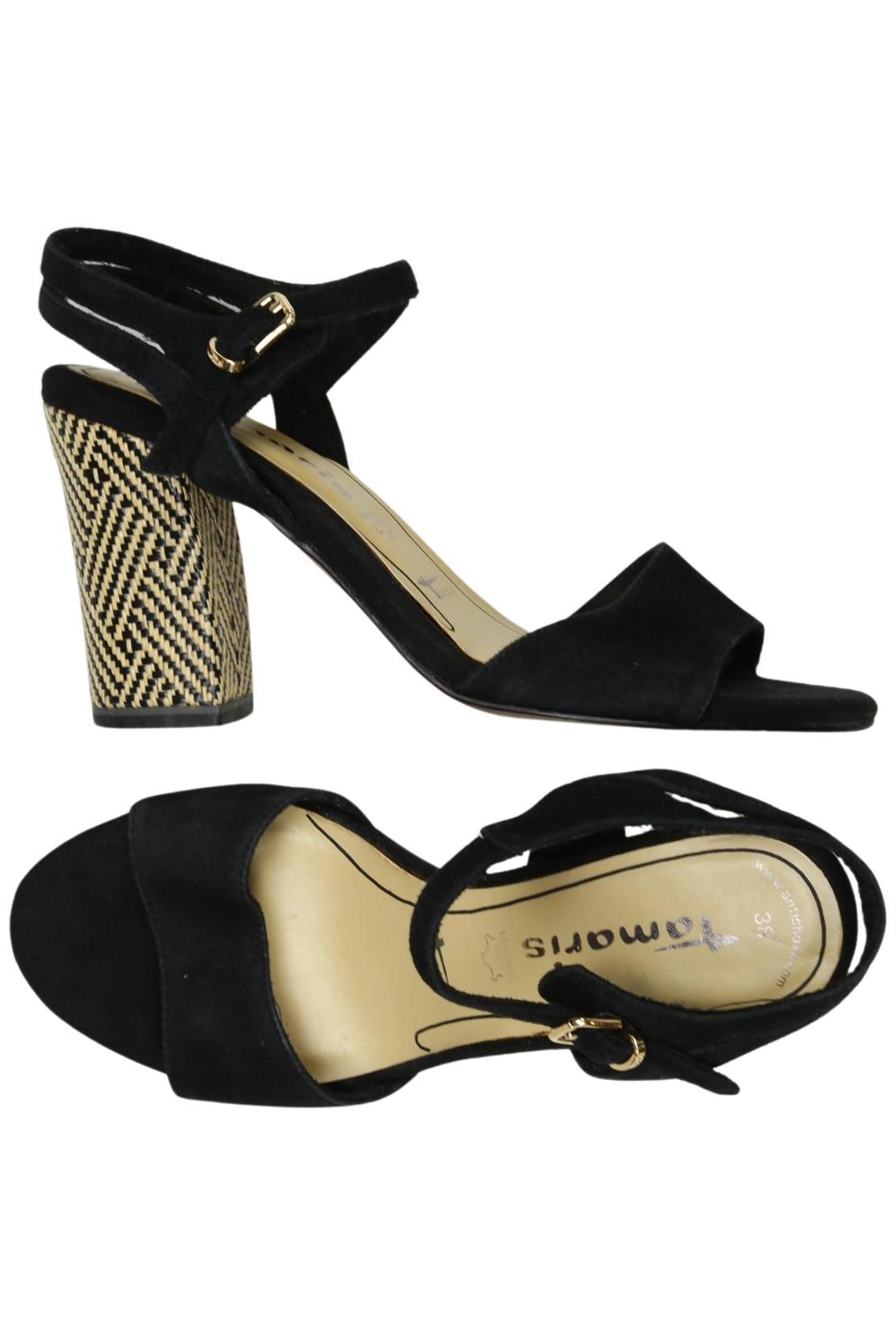 

Tamaris Damen Sandale, schwarz, Gr. 38