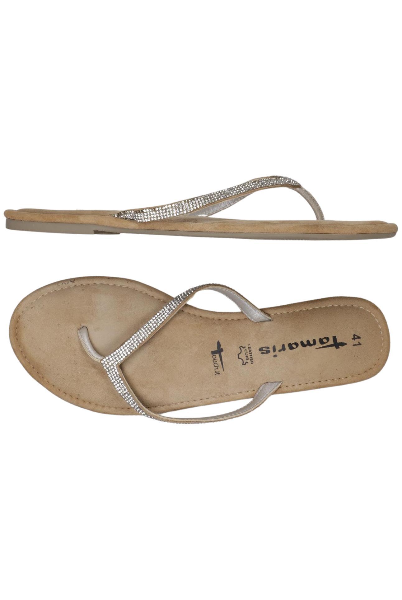 

Tamaris Damen Sandale, silber, Gr. 41