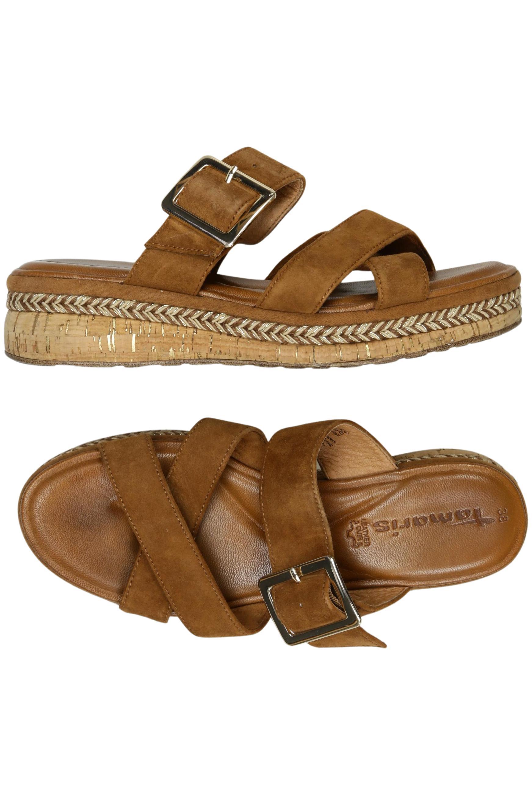 

Tamaris Damen Sandale, braun, Gr. 38