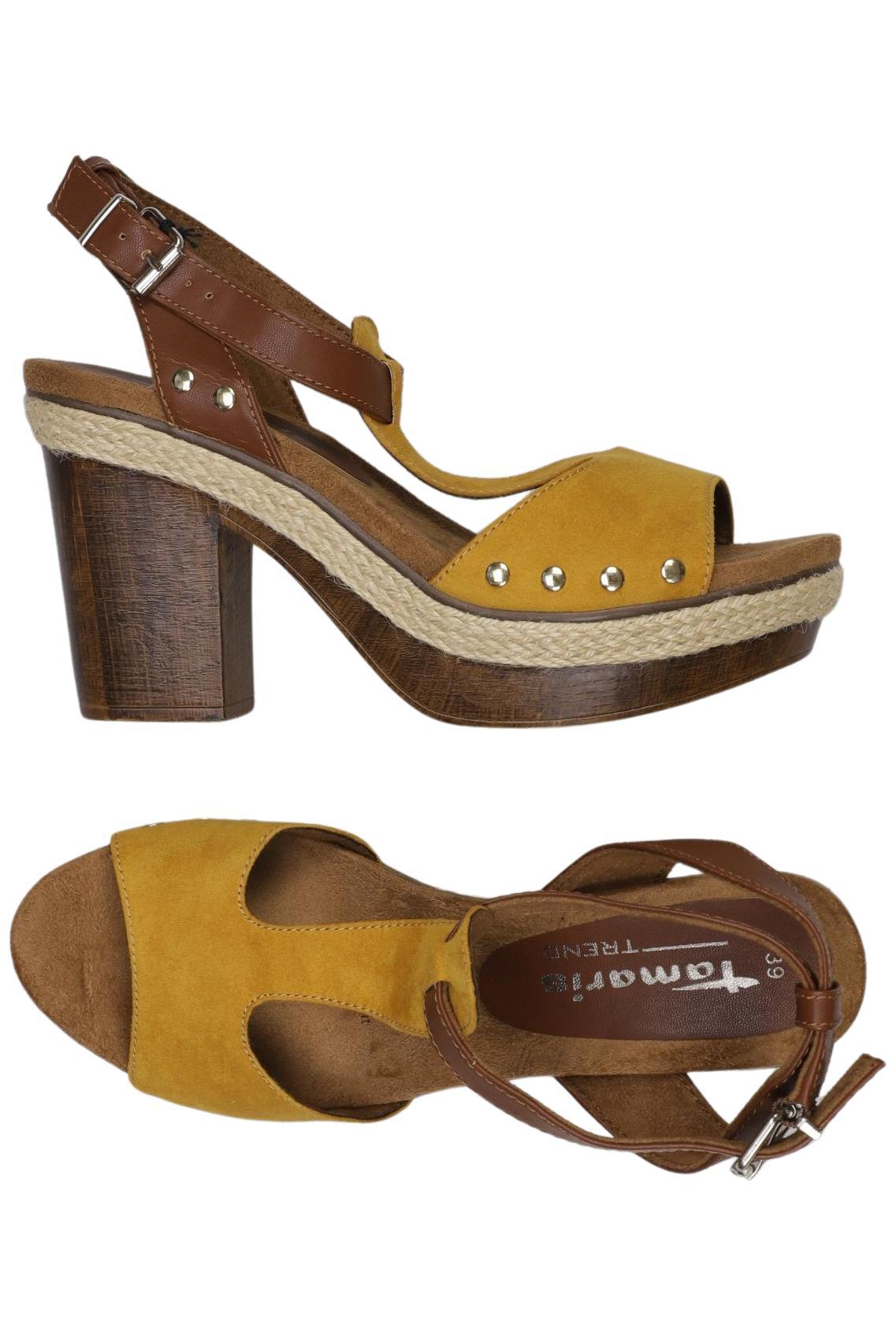 

Tamaris Damen Sandale, gelb, Gr. 39