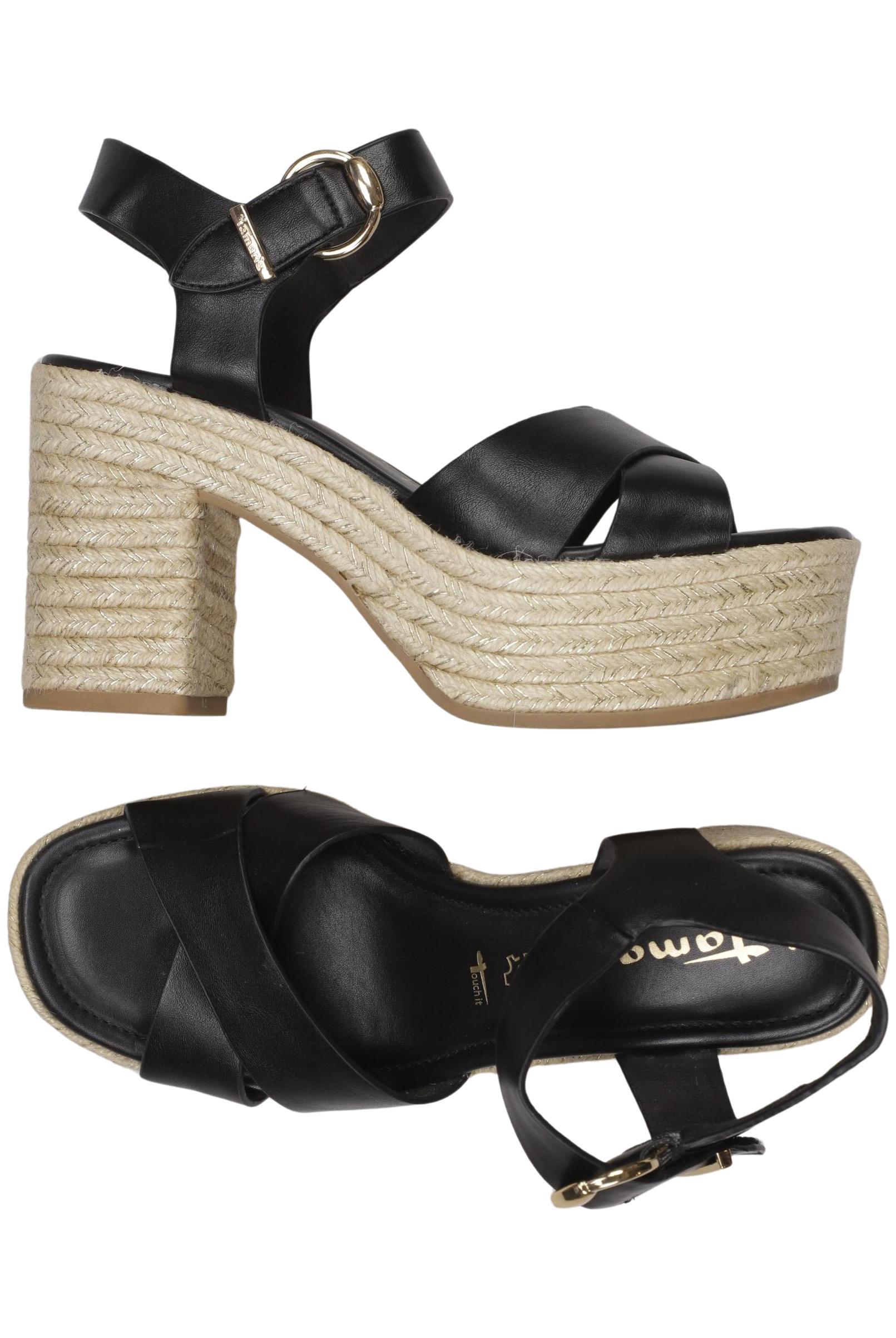 

Tamaris Damen Sandale, schwarz, Gr. 38