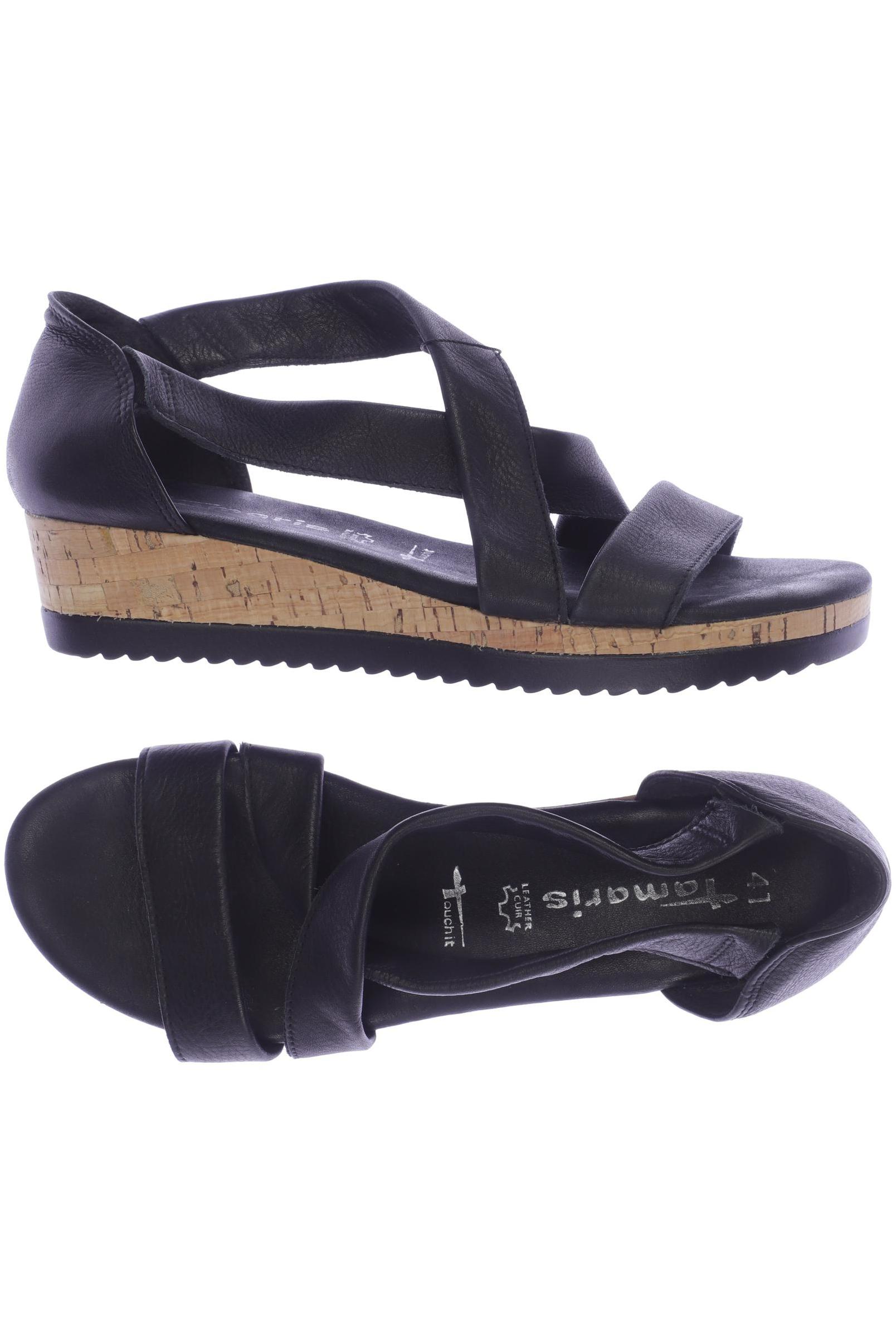 

Tamaris Damen Sandale, schwarz, Gr. 41