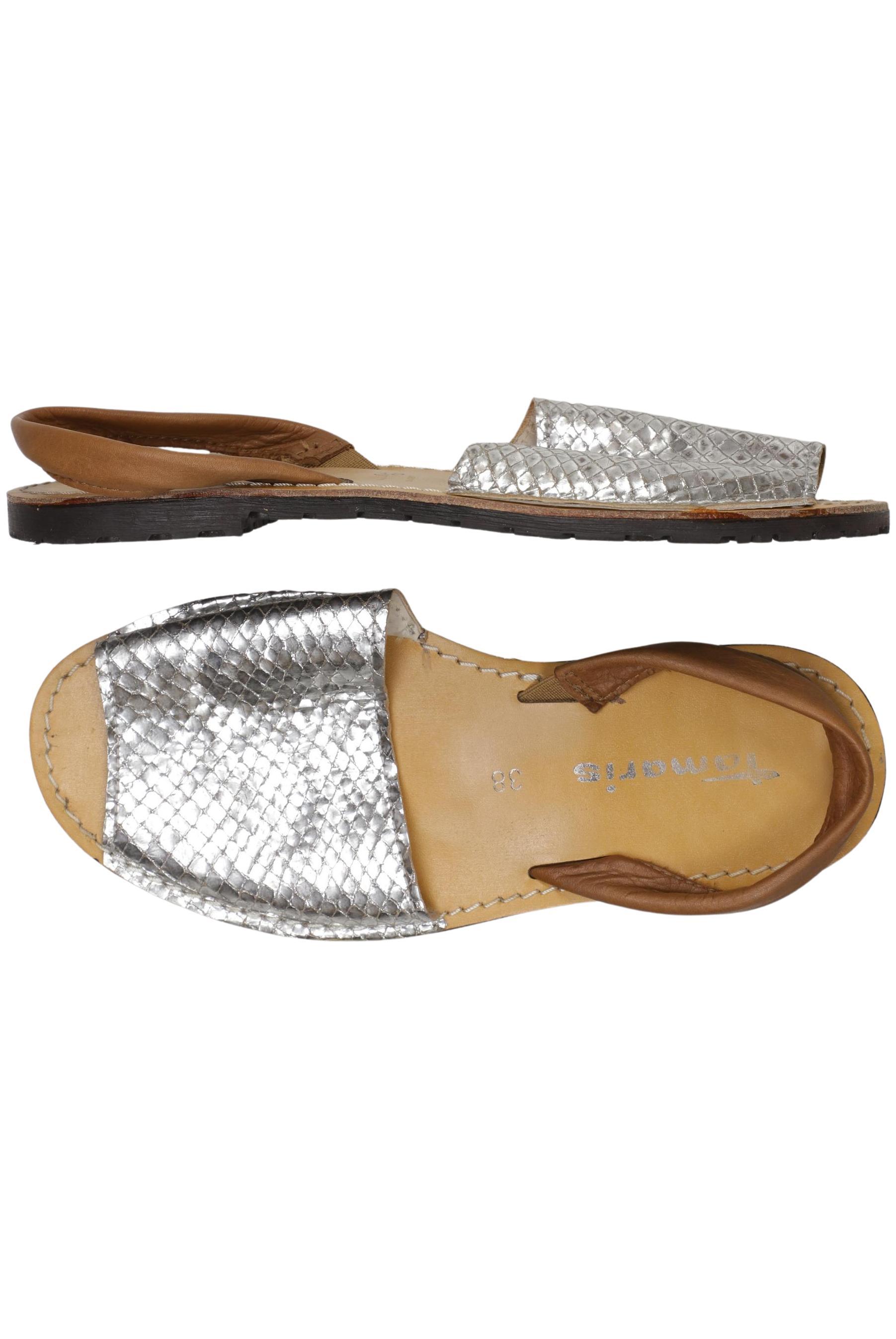 

Tamaris Damen Sandale, silber, Gr. 38