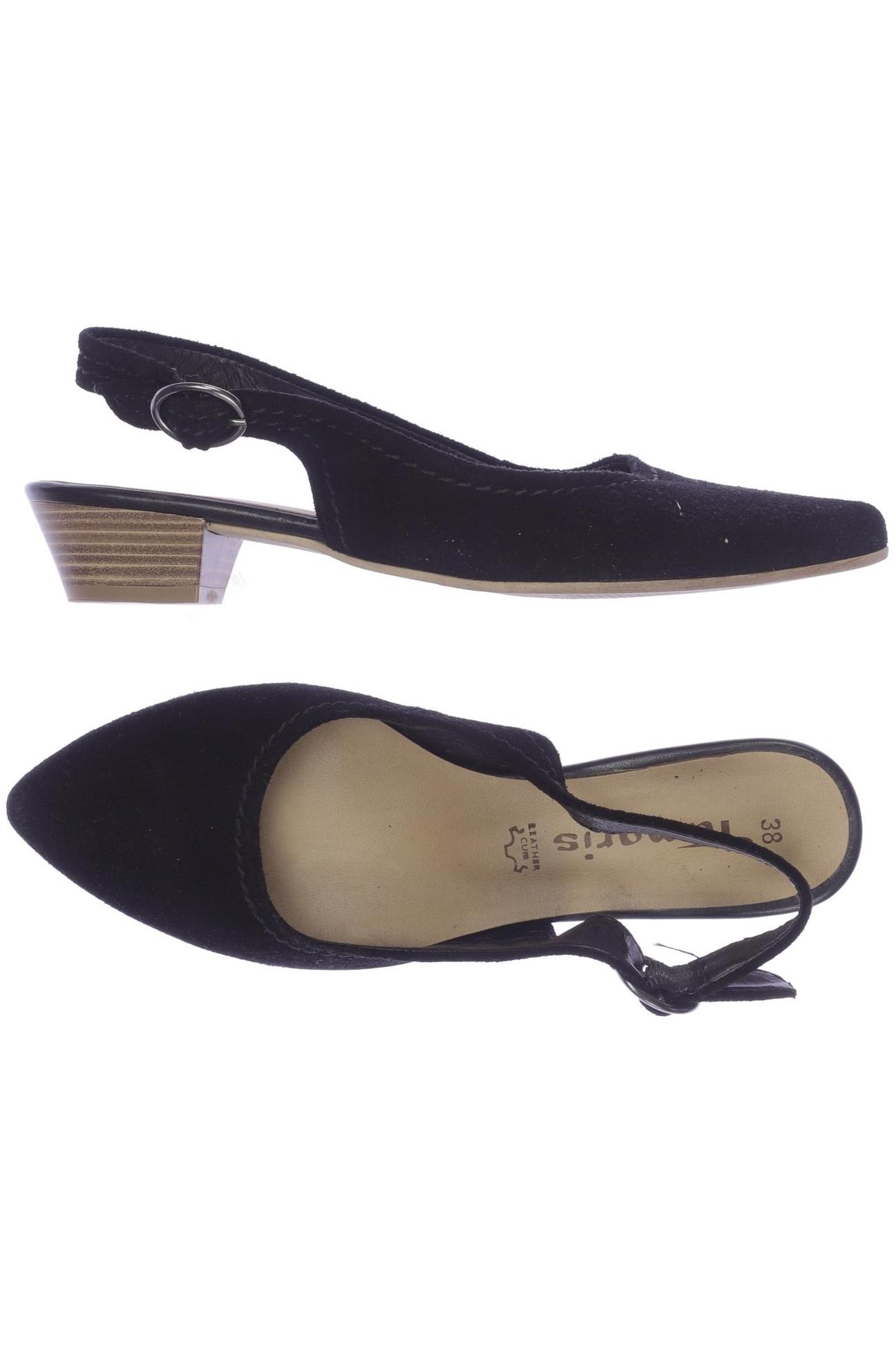 

Tamaris Damen Sandale, schwarz, Gr. 38