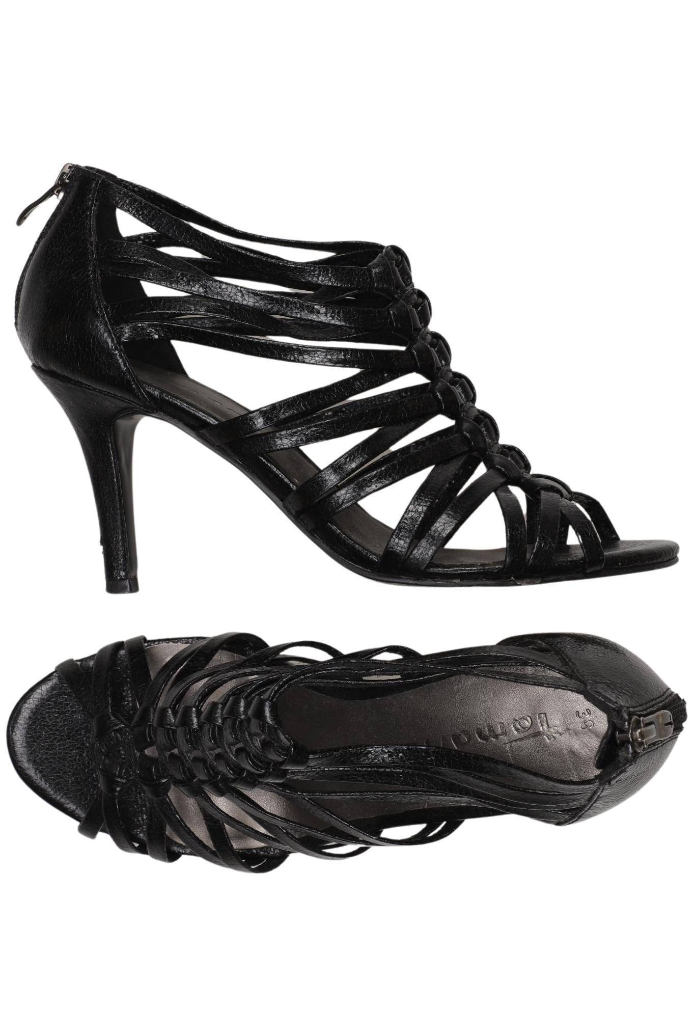 

Tamaris Damen Sandale, schwarz, Gr. 38