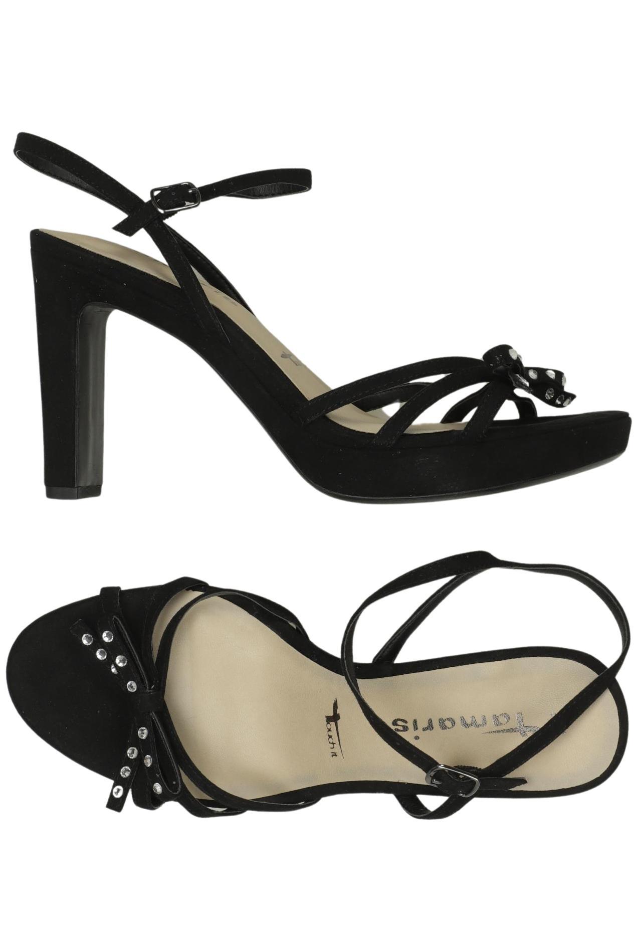 

Tamaris Damen Sandale, schwarz, Gr. 41