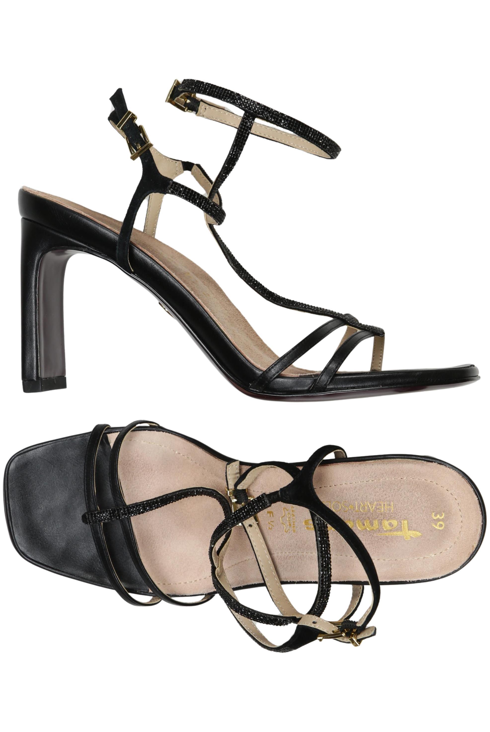 

Tamaris Damen Sandale, schwarz, Gr. 39